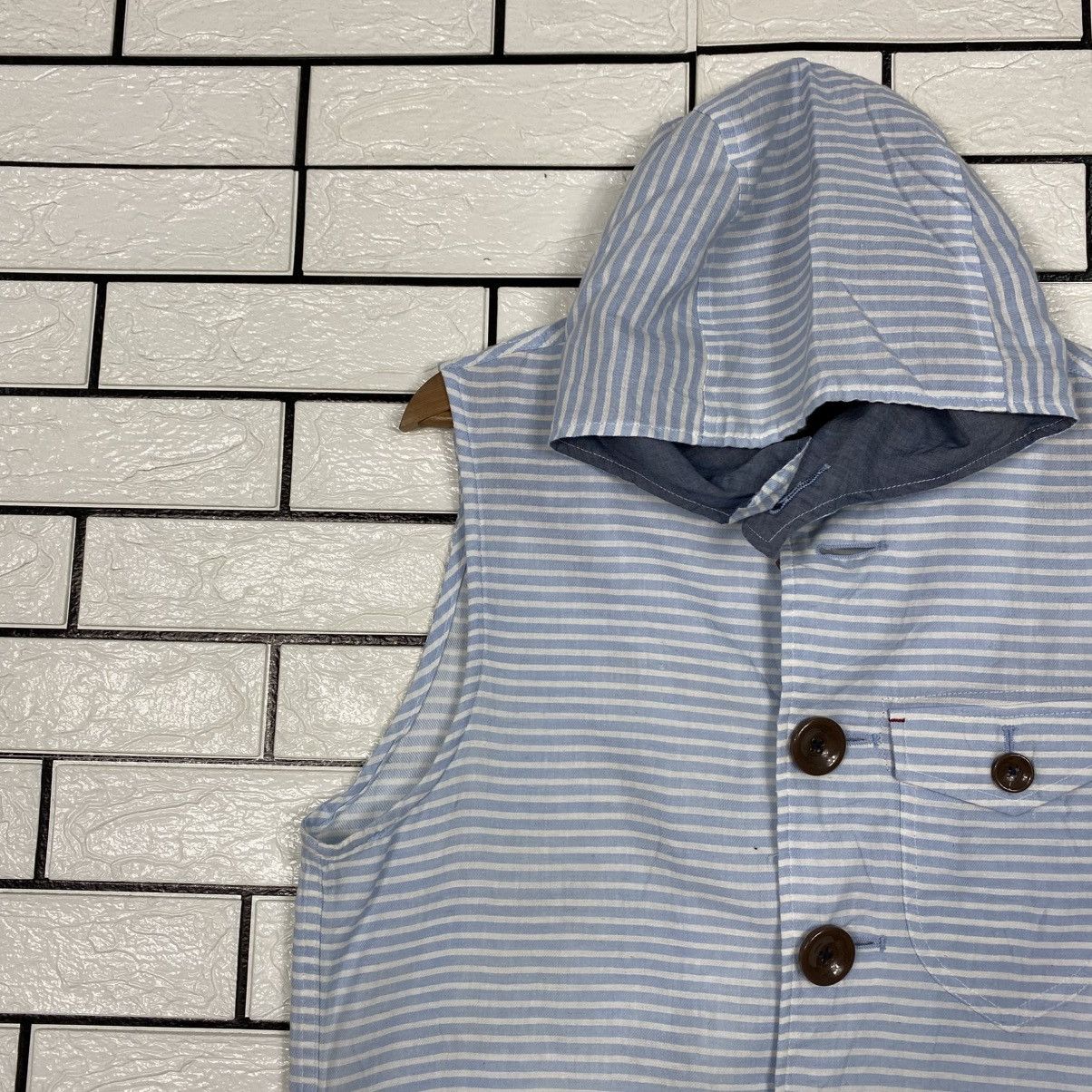 Hysteric Glamour 📌Vintage Vest Jacket Chore Beno Striped Design Size US L / EU 52-54 / 3 - 8 Thumbnail