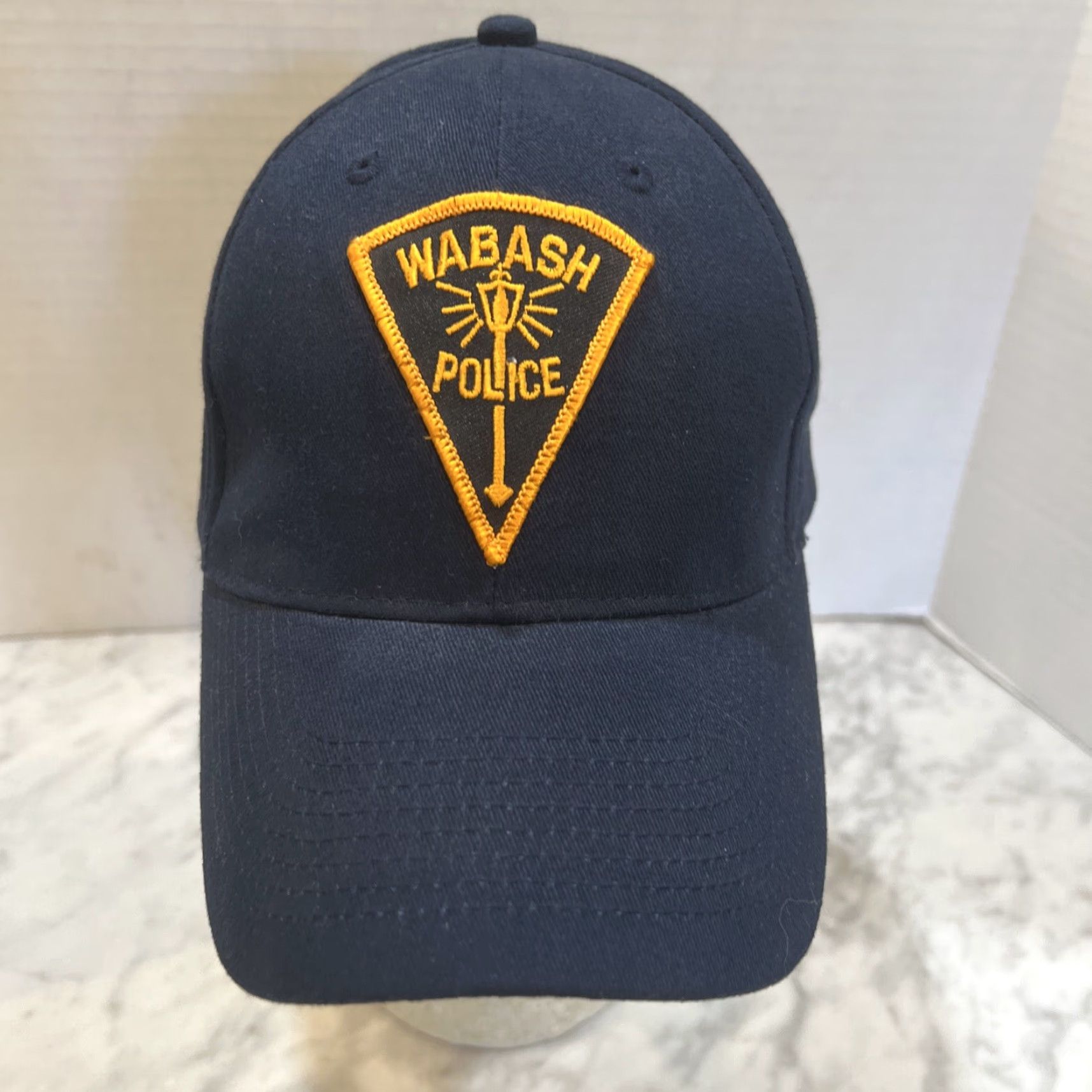 Vintage VINTAGE WABASH Police Hat Snapback Adjustable Otto Navy Men One Size Blue Snapback First Responders Mens Size ONE SIZE - 2 Thumbnail