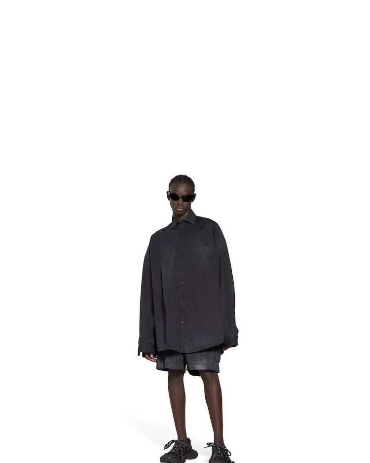 Balenciaga o1tr1nto0825 Goth Shirt Oversized in Black Size US M / EU 48-50 / 2 - 1 Preview