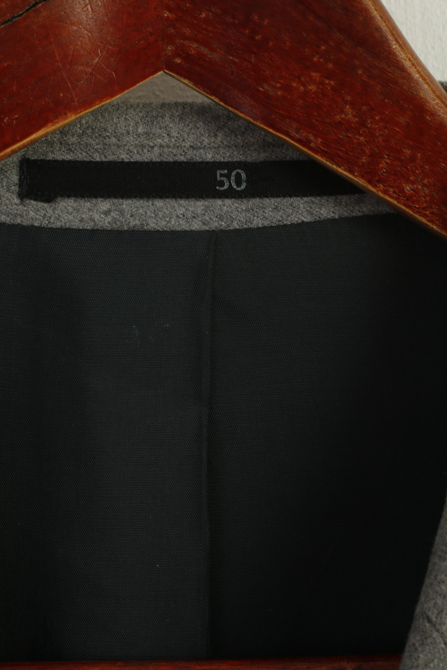 Vintage Sandro Pozzi Men 50 40 Blazer Gray Viscose 2801 Size 40R - 4 Thumbnail