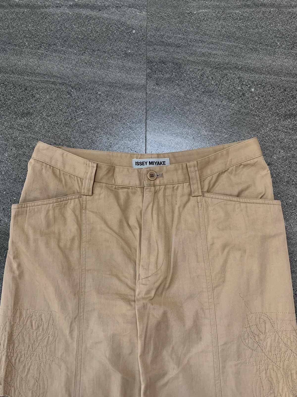 Issey Miyake Patchwork Brocade Wideleg Pants Size US 28 / EU 44 - 3 Thumbnail
