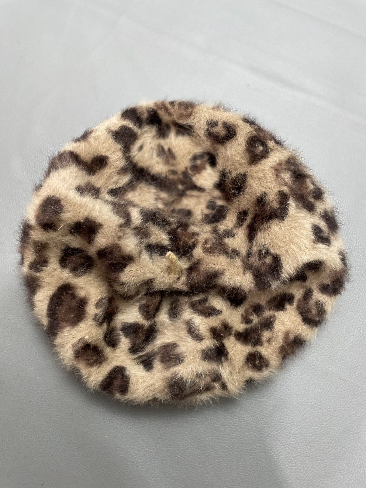 Japanese Brand Mohair Fur Leopard Design Bucket Hats Size ONE SIZE - 1 Thumbnail