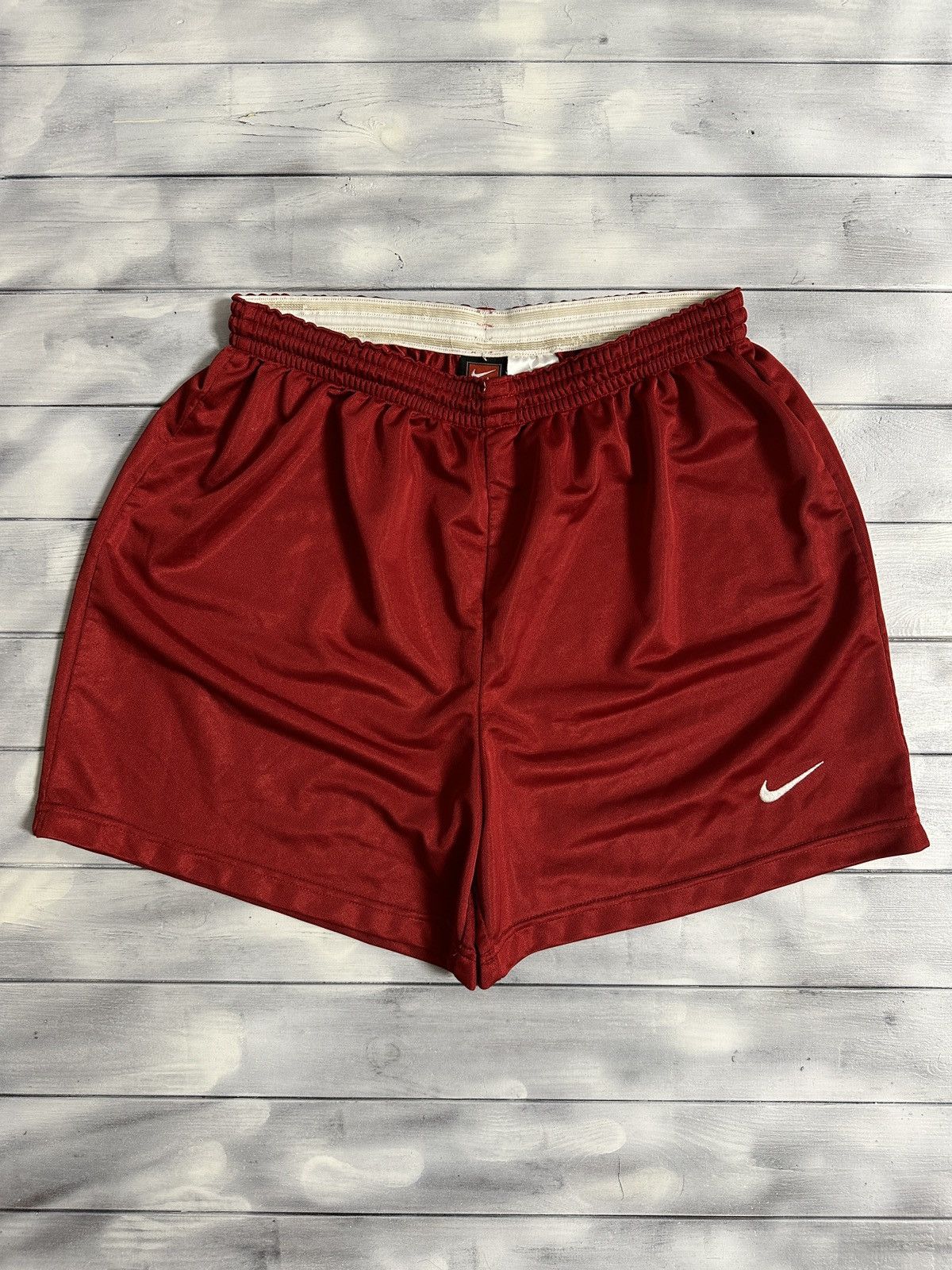 Nike Rare Vintage Shorts Nike Small Swoosh Soccer Style. Size US 32 / EU 48 - 1 Thumbnail