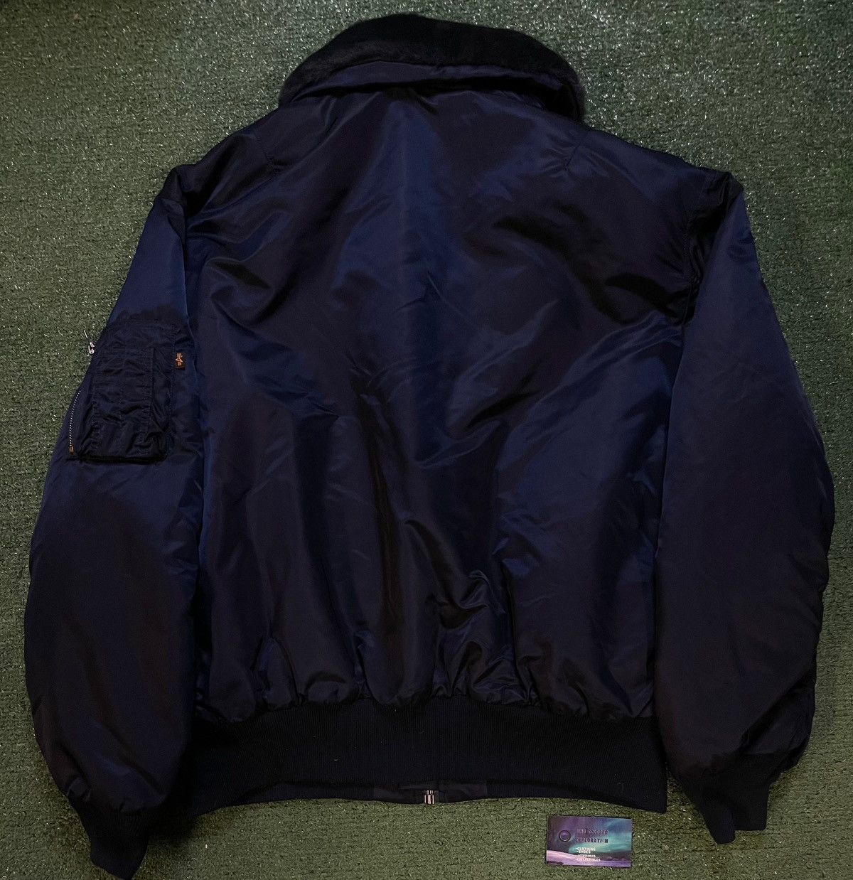 Alpha Industries Vintage Alpha industries bomber navy jacket Size US XXL / EU 58 / 5 - 2 Thumbnail