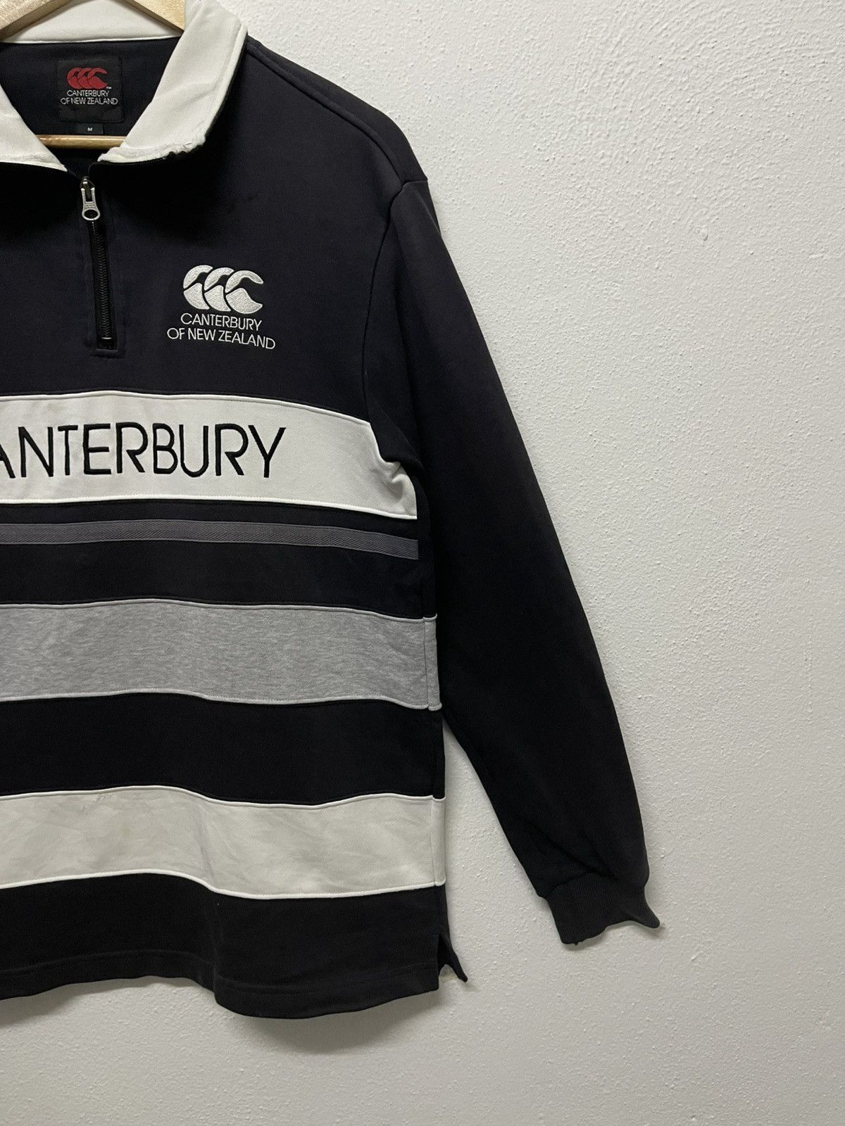 Canterbury of New Zealand × Vintage VINTAGE CANTERBURY OF NEW ZEALAND HALF ZIPPER SPELL OUT Size US M / EU 48-50 / 2 - 3 Thumbnail
