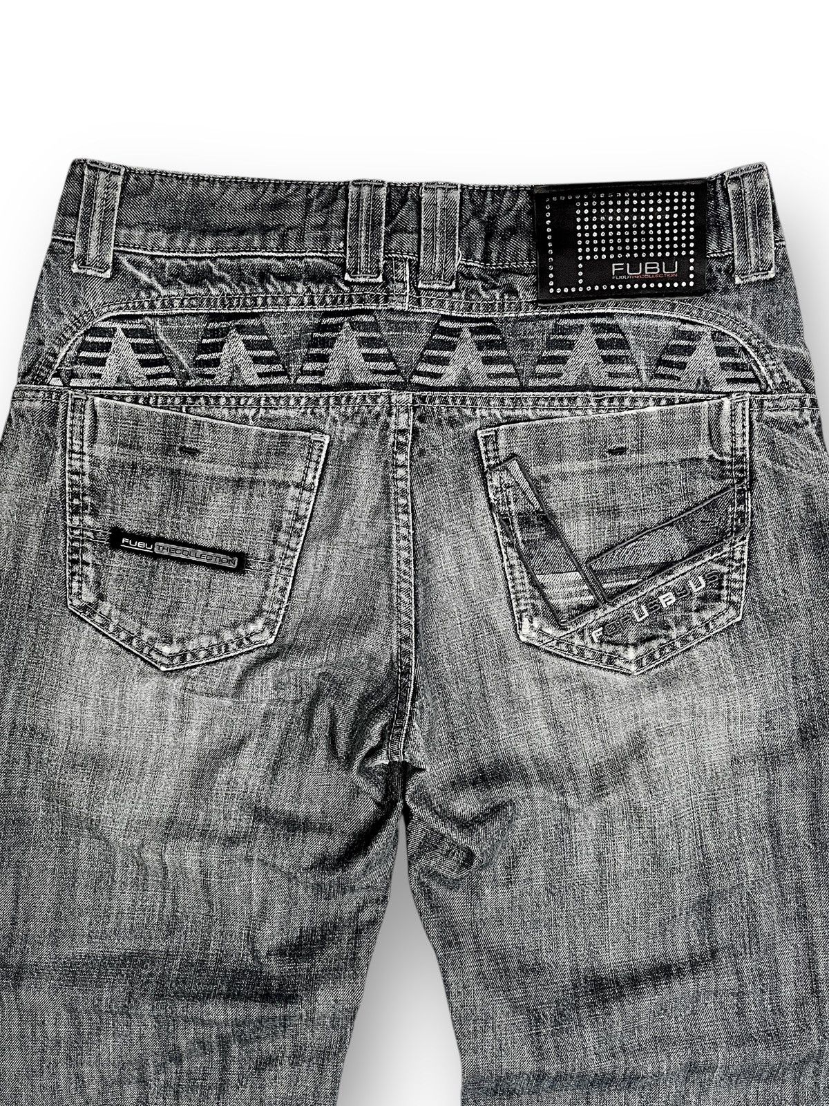 Fubu Fubu Collection Vintage Distressed Denim Pants Size US 31 - 4 Thumbnail
