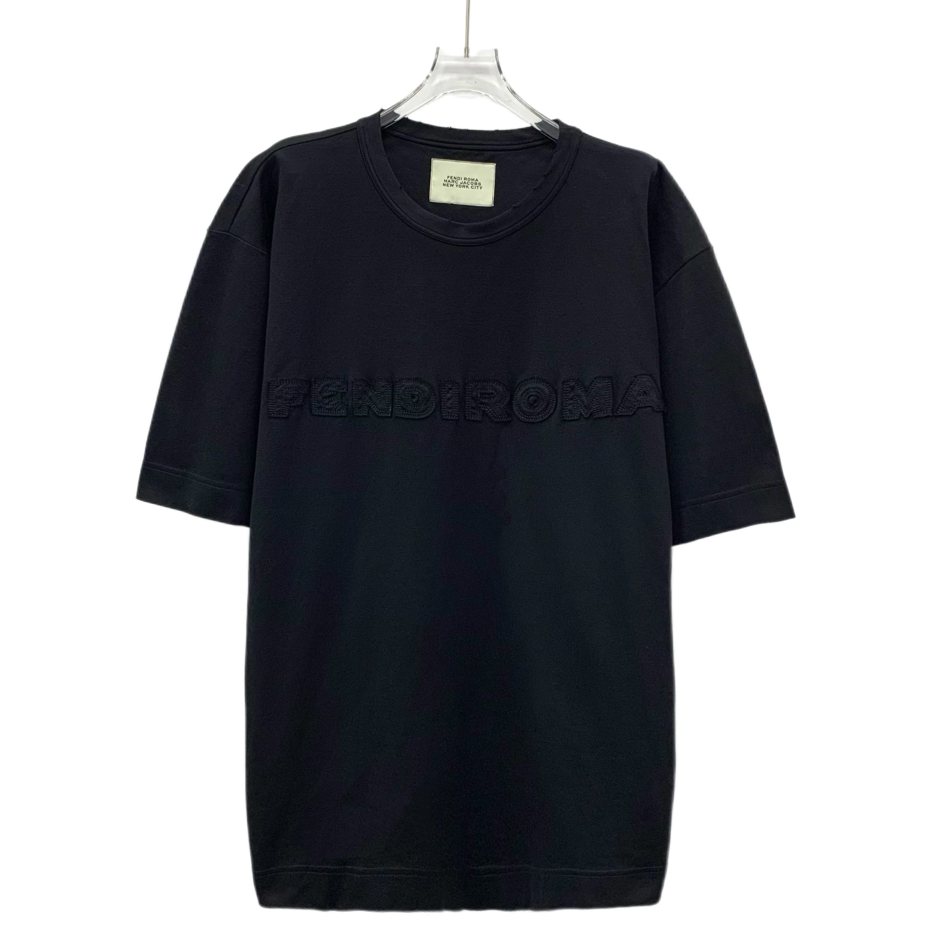 Fendi Fendi Logo T-Shirt Black (XXL) Size US XXL / EU 58 / 5 - 1 Thumbnail