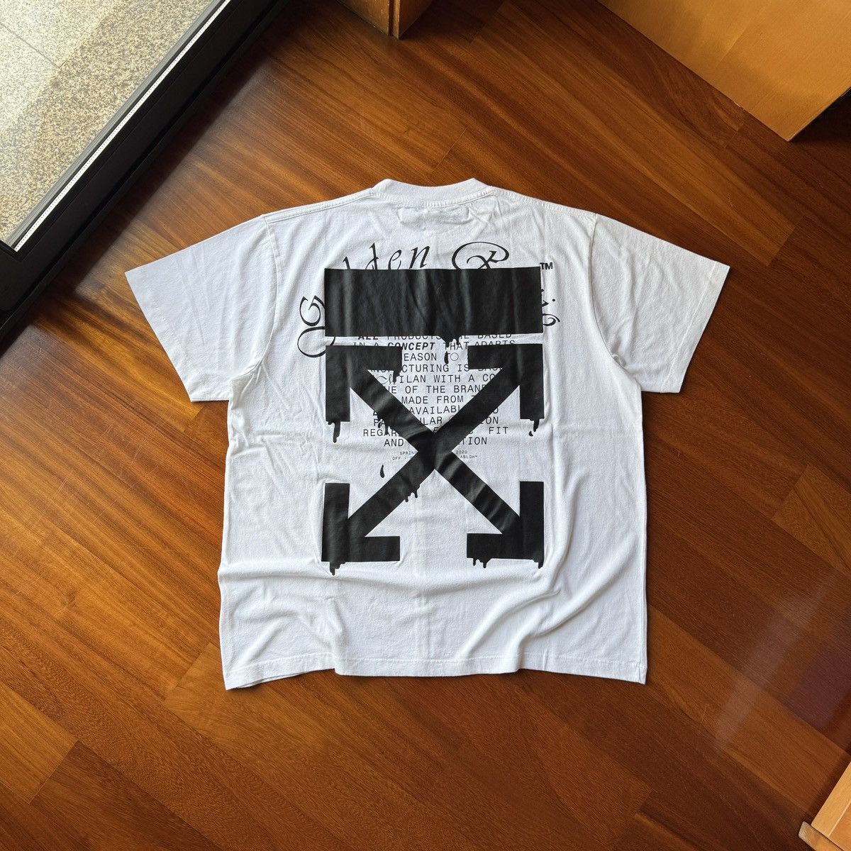 Off-White Off-White the golden ratio arrow tee baggy fit Size US XL / EU 56 / 4 - 1 Thumbnail