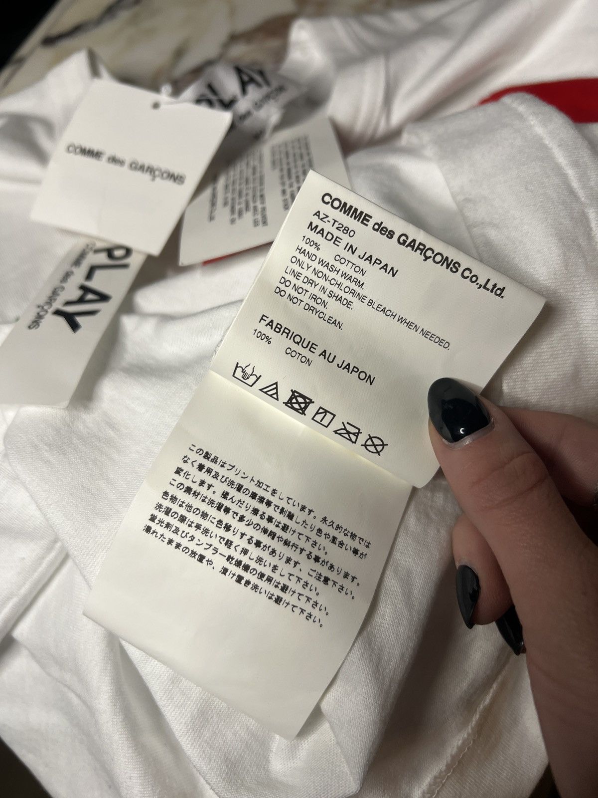 Comme des Garcons PLAY Comme des Garçons PLAY Multi-Heart Logo Tee (White, Size XL) Size US XL / EU 56 / 4 - 10 Thumbnail