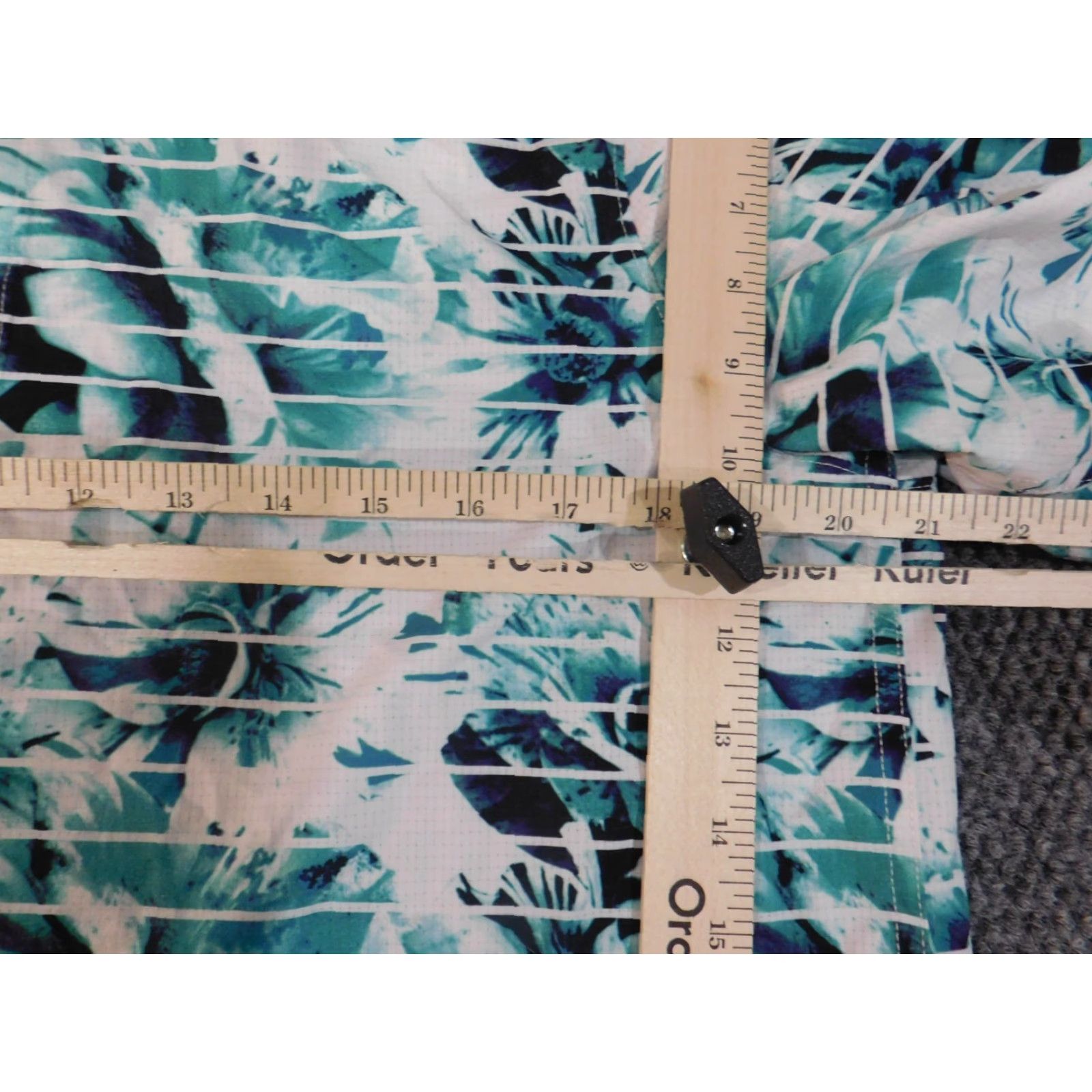 Oakley Oakley Shirt Medium Mens Green Floral Button-Up Polyester Coastal Island Size US M / EU 48-50 / 2 - 6 Thumbnail