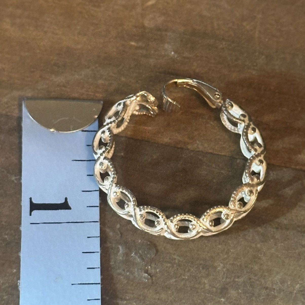 Other × Vintage Vintage L.H. Segal California gold and white hoop earrings Size ONE SIZE - 2 Thumbnail