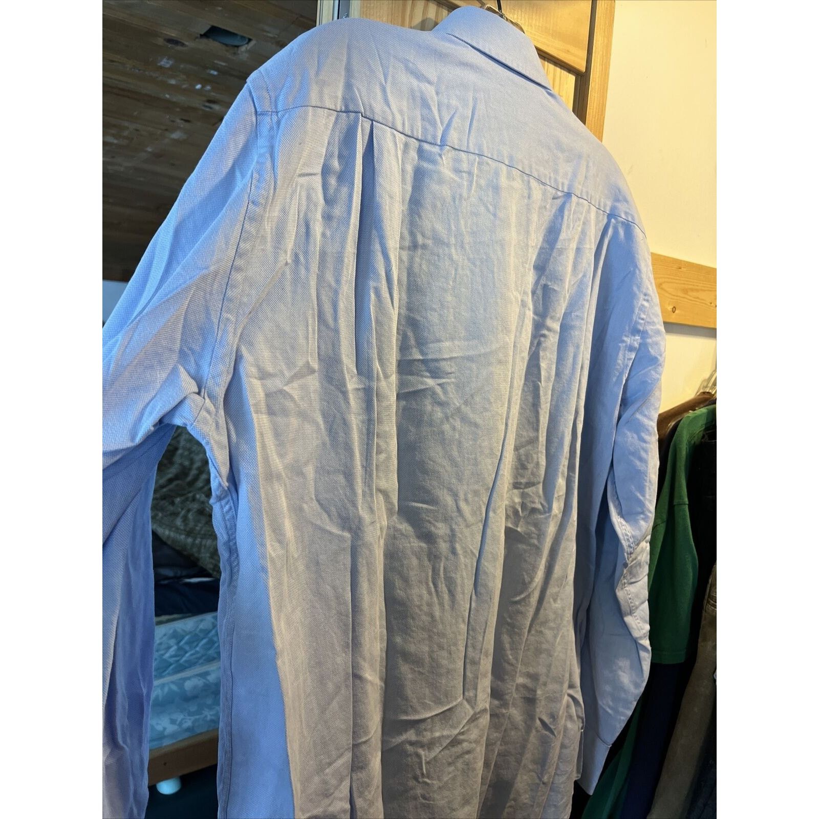 Hugo Boss Hugo Boss Men’s 16.5 34/35 Light Blue Button LS Cotton Shirt Size US XL / EU 56 / 4 - 10 Thumbnail