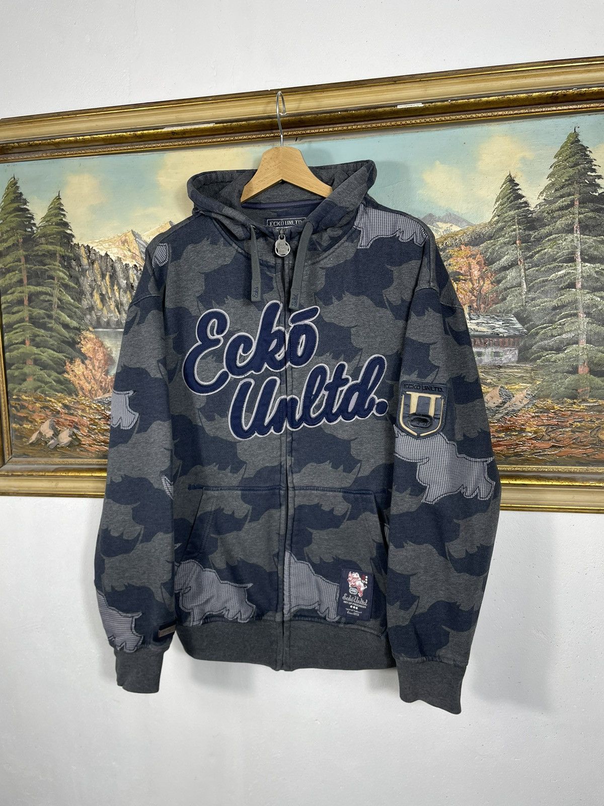 Ecko Unltd. × Vintage Ecko Untld. Vintage Y2k 00s Zip Hoodie Sweatshirt Swag Drip Size US M / EU 48-50 / 2 - 2 Thumbnail