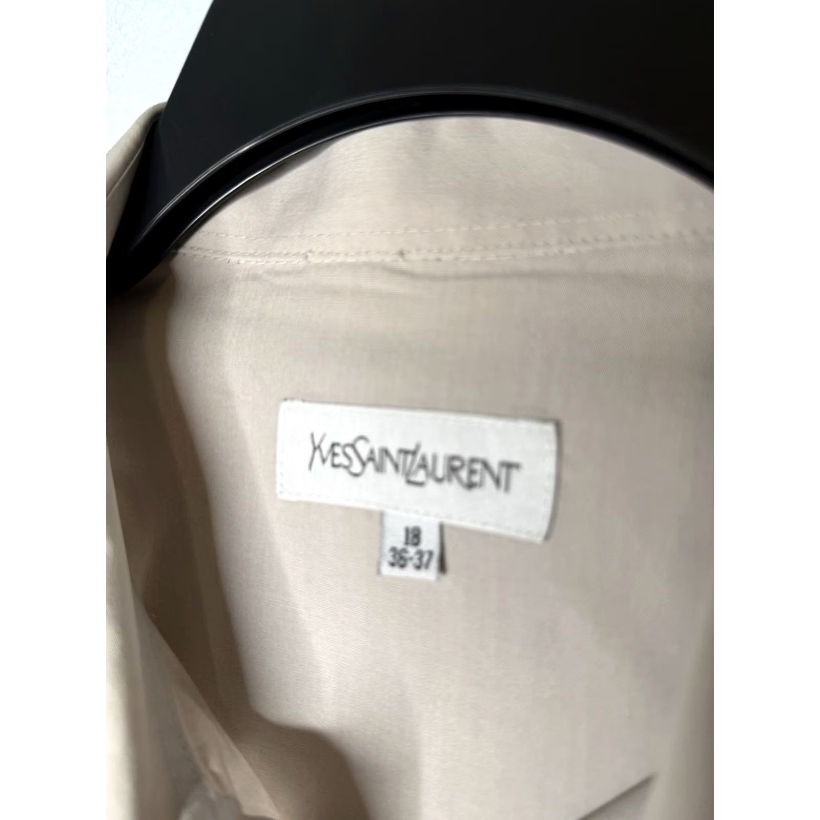 Yves Saint Laurent Yves Saint Laurent Shirt Mens 2XL Beige Button Front Long Sleeve Size Dry Cleaned Size US XXL / EU 58 / 5 - 3 Thumbnail