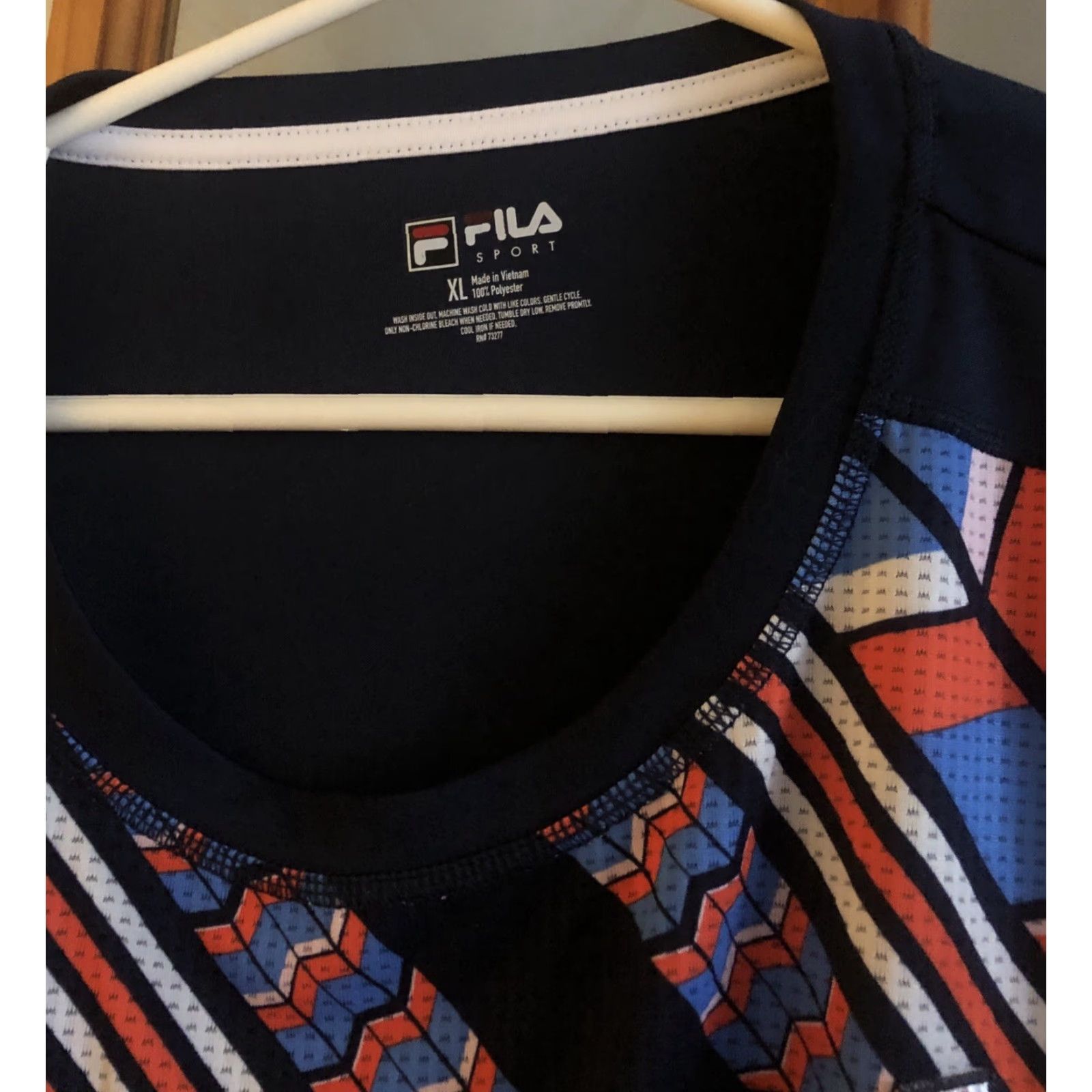 Fila FILA Sport Top Athletic Womens XL Multicolor Short Sleeve Pullover Shirt Gym Activewear Running & Jogging Size XL / US 12-14 / IT 48-50 - 3 Thumbnail