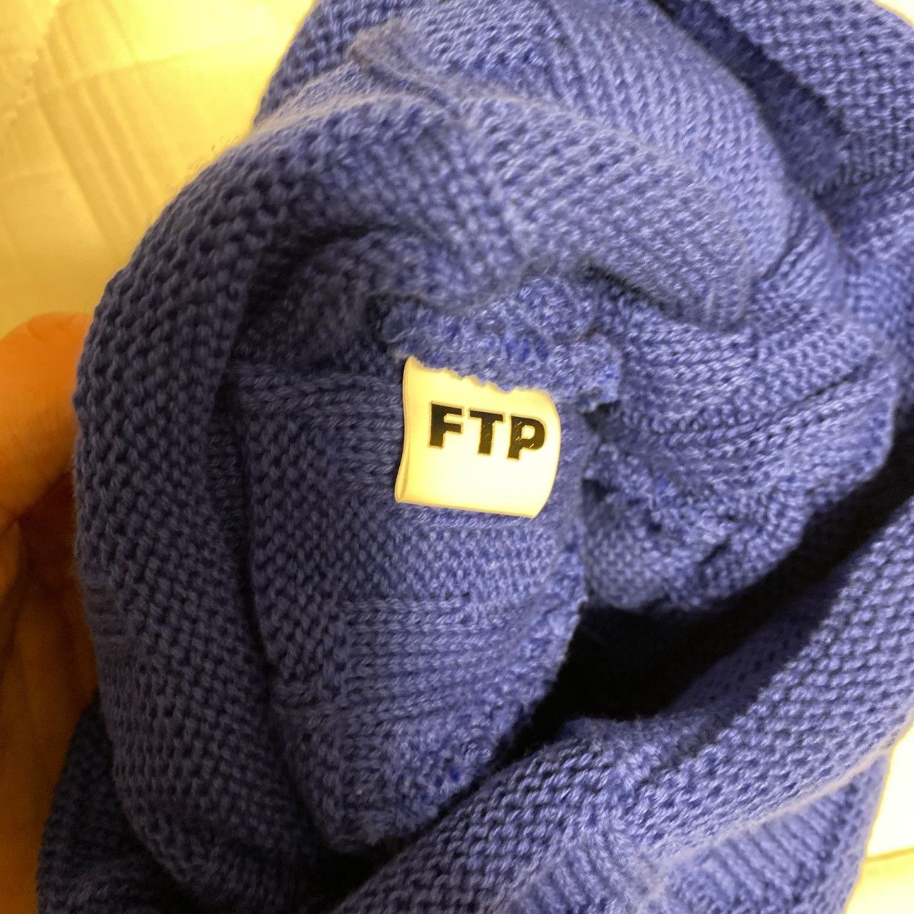 Fuck The Population FTP Blue Beanie stitched logo Size ONE SIZE - 2 Thumbnail