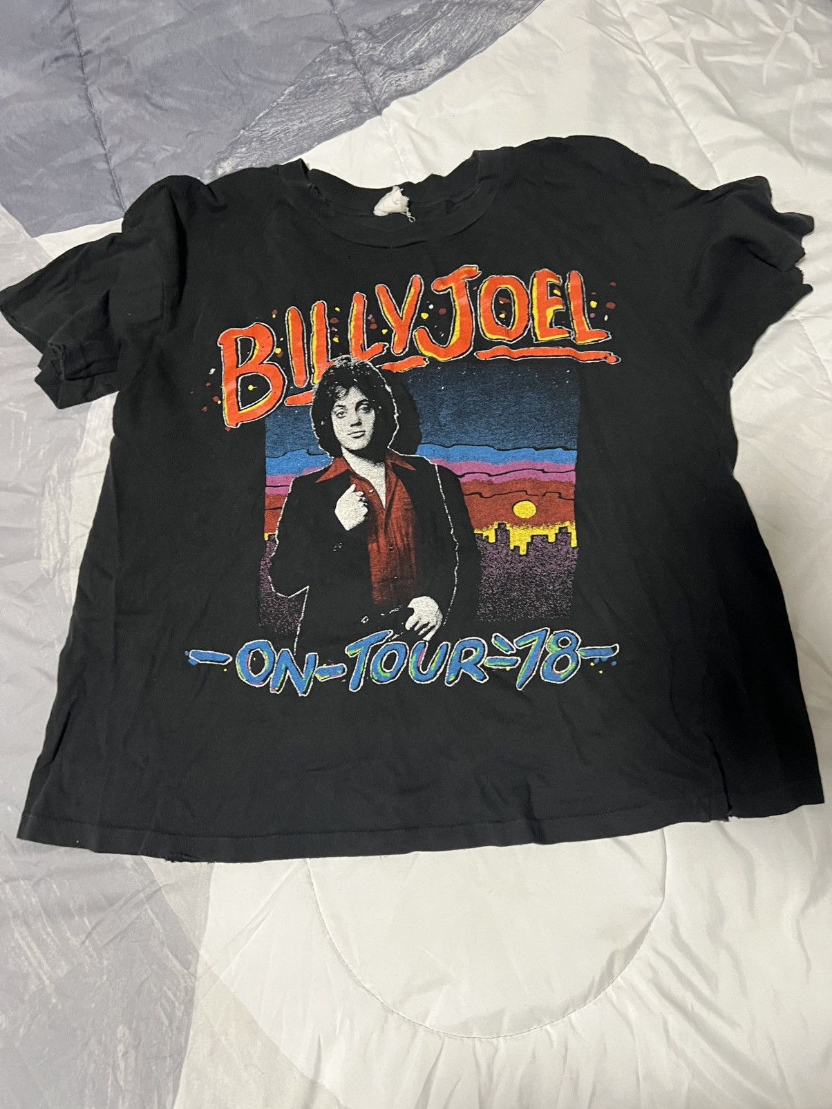 MadeWorn MadeWorn Billy Joel Cropped Tee Size US L / EU 52-54 / 3 - 1 Thumbnail