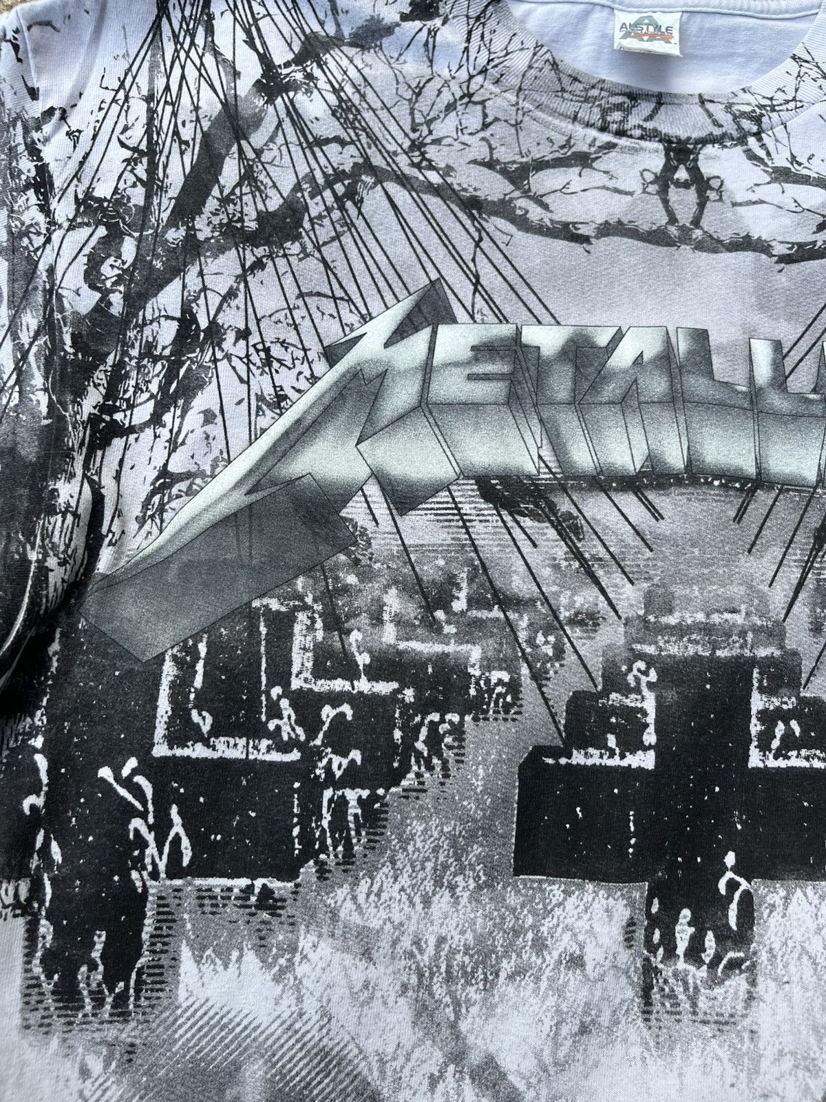 Band Tees × Metallica × Vintage Vintage Metallica Master of Puppets fullprint y2k tshirt tee Size US L / EU 52-54 / 3 - 9 Thumbnail