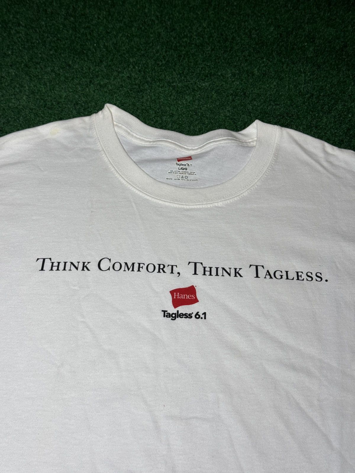 Hanes Hanes Tagless Vintage Shirt Promo Y2K Never Worn L T Shirt Size US L / EU 52-54 / 3 - 2 Thumbnail