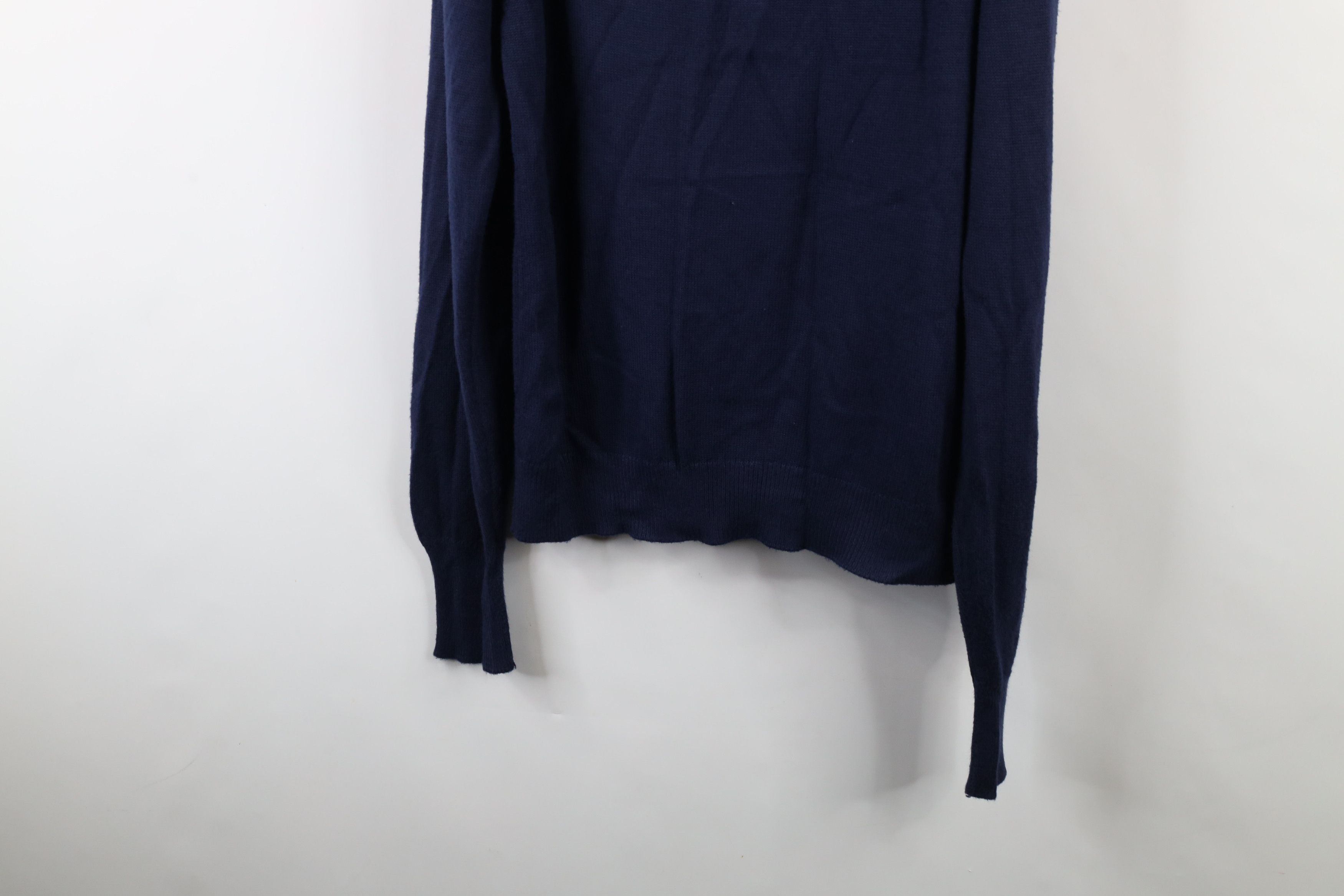 Vintage Vintage 70s Streetwear Collared Pullover Polo Sweater Blue Size US L / EU 52-54 / 3 - 9 Thumbnail