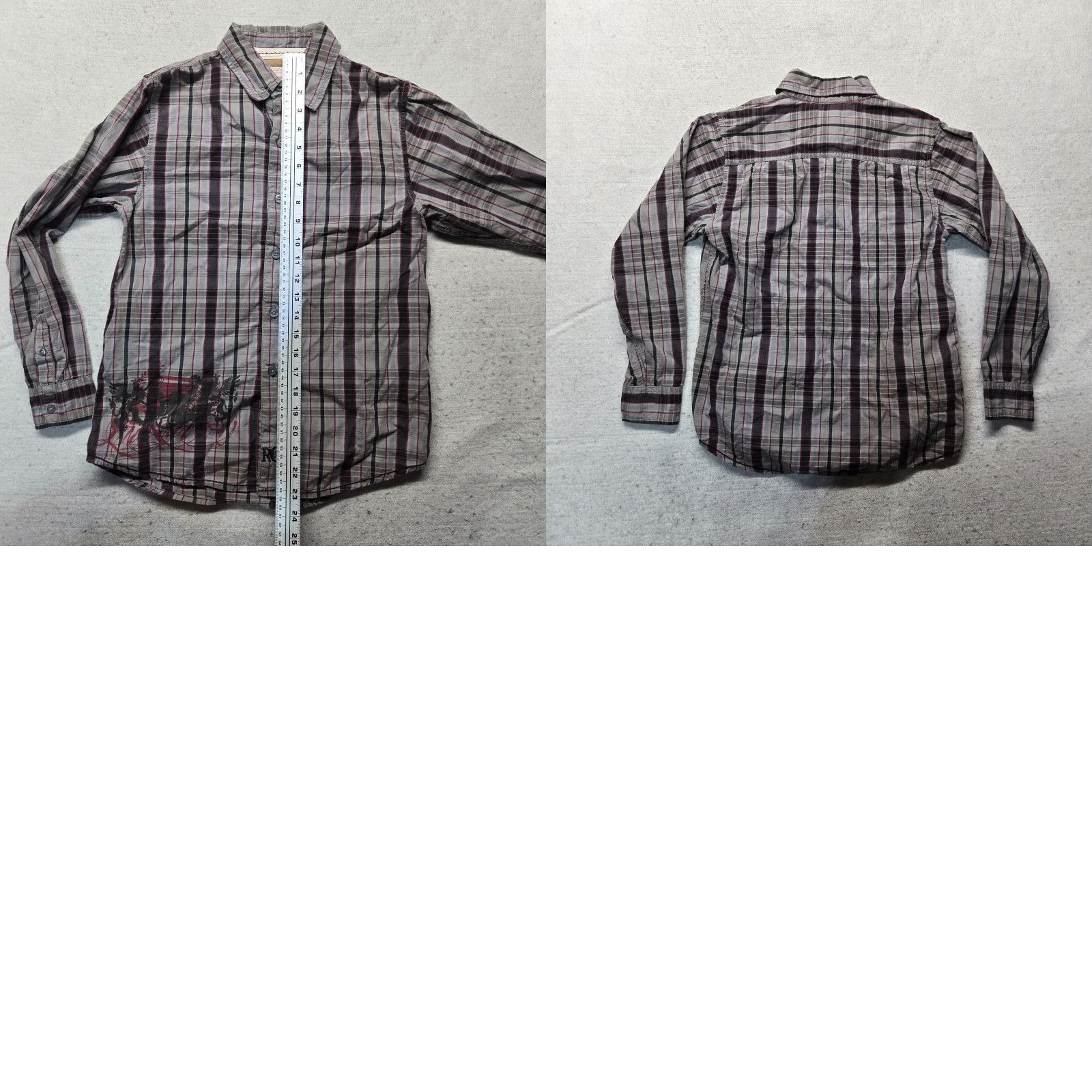 Camel Red Camel Shirt Mens M Medium Button-Up Plaid Long Sleeve Cotton Red Camel Regular Fit Casual, Workwear, Business, Travel - Mens Size US M / EU 48-50 / 2 - 8 Thumbnail