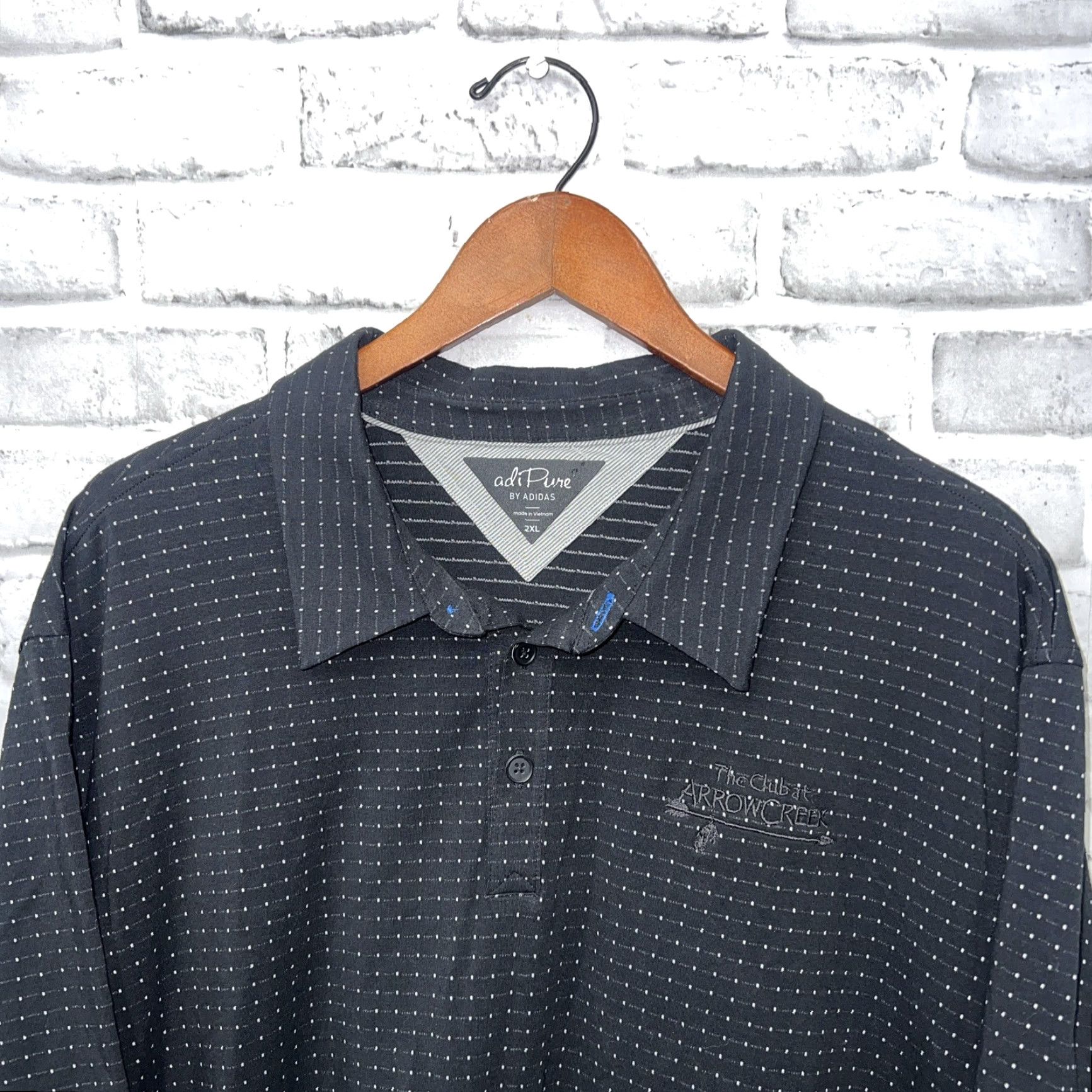 Adidas Adidas Adi Pure Polo Shirt Mens XXL Black Size US XXL / EU 58 / 5 - 2 Thumbnail