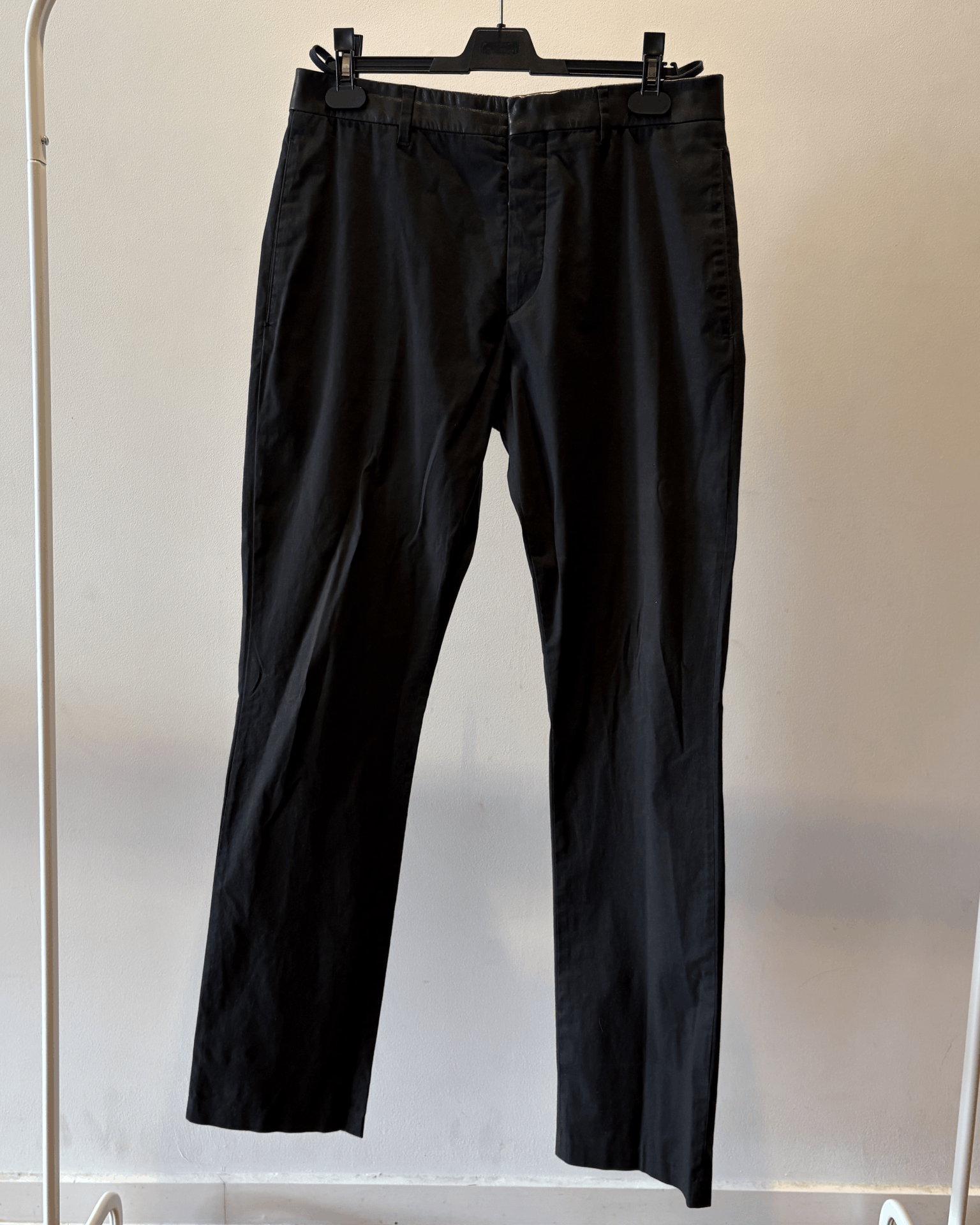 Leather Waistband Trousers