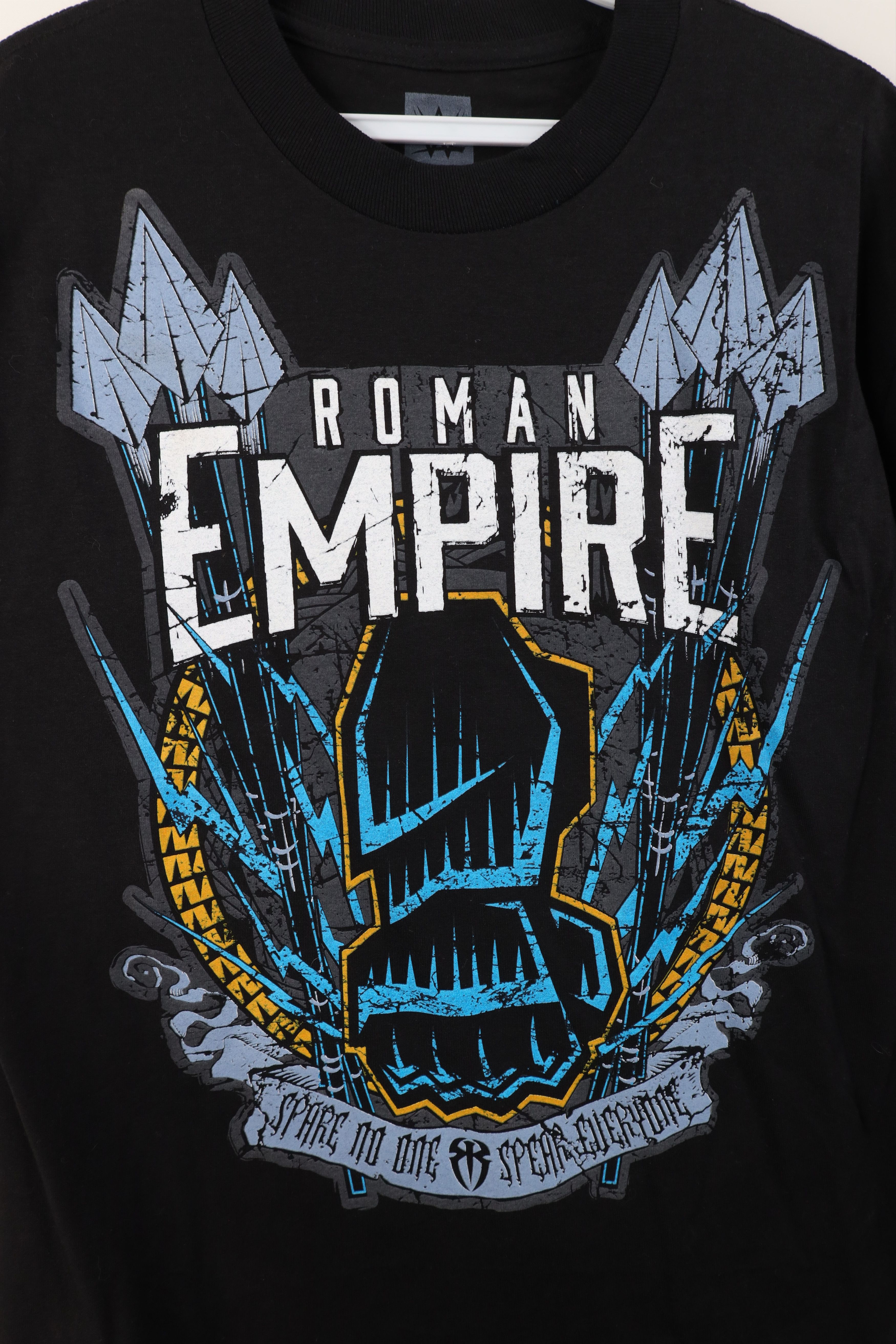 Vintage Vintage Y2K WWE WWF Reigns Empire Wrestling T-Shirt Black Size US M / EU 48-50 / 2 - 5 Thumbnail