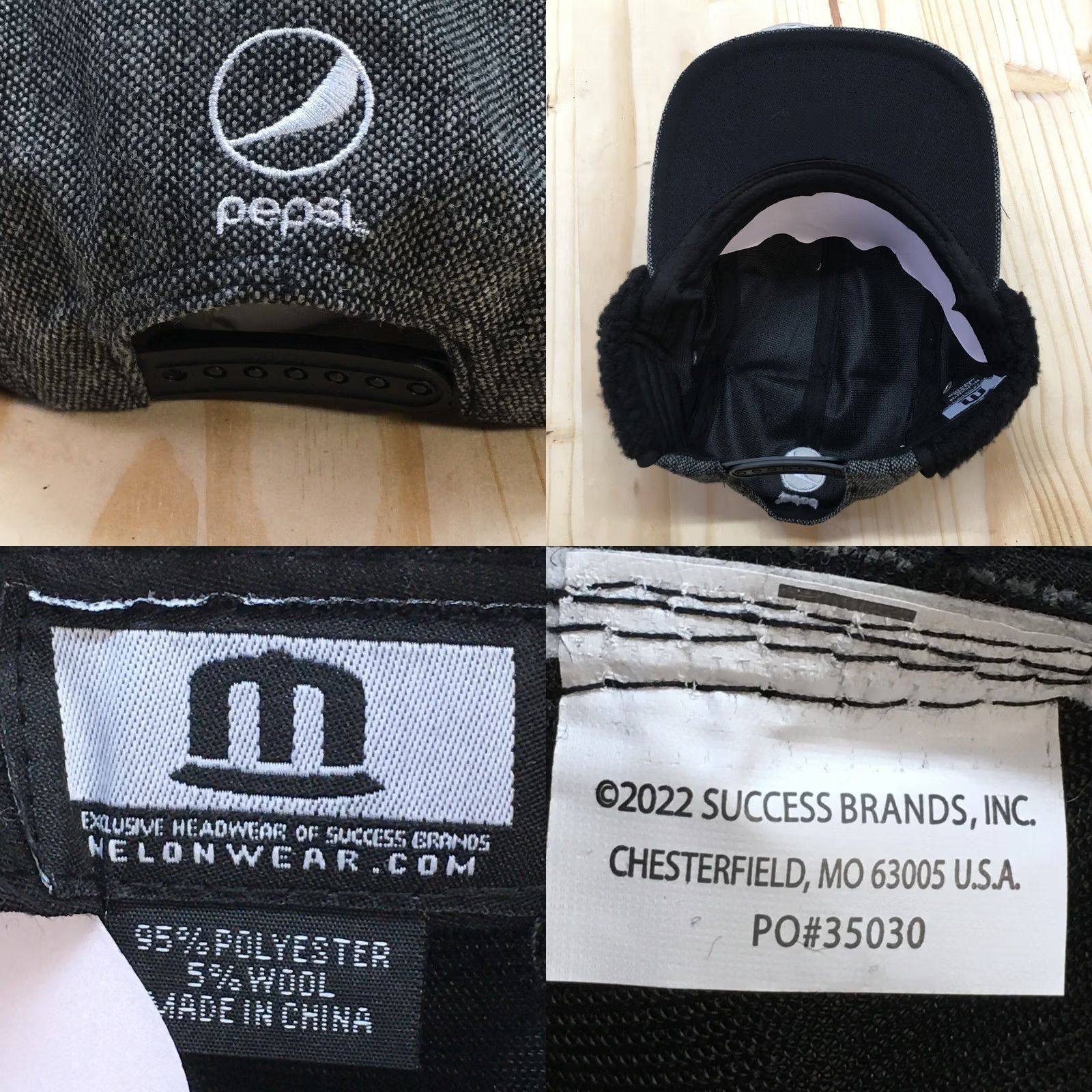 Twins Minnesota Twins Pepsi Bomber Hat Mens Black OS Adjustable Ear Flap Melon Wear Size ONE SIZE - 8 Thumbnail