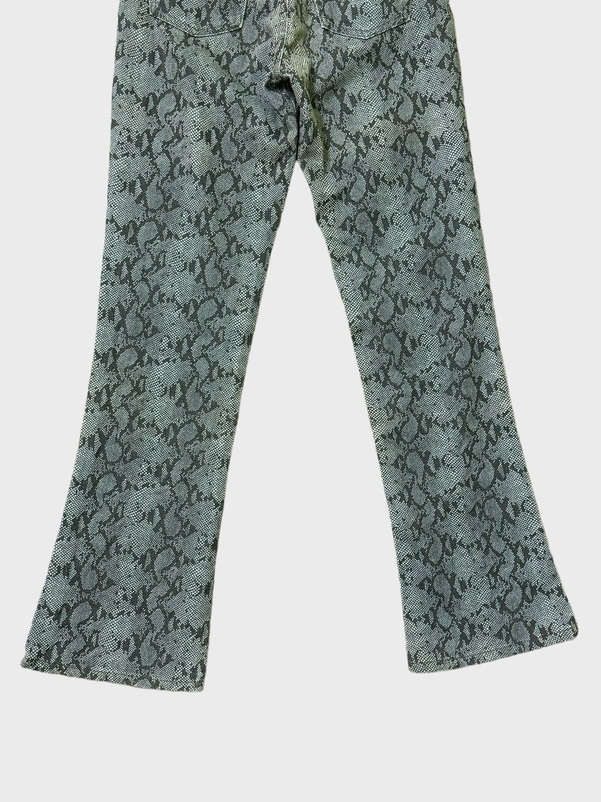 Hysteric Glamour × Japanese Brand × Vintage Something Python Snake Washed Overprint Jeans Size 24" / US 00 / IT 34 - 11 Thumbnail