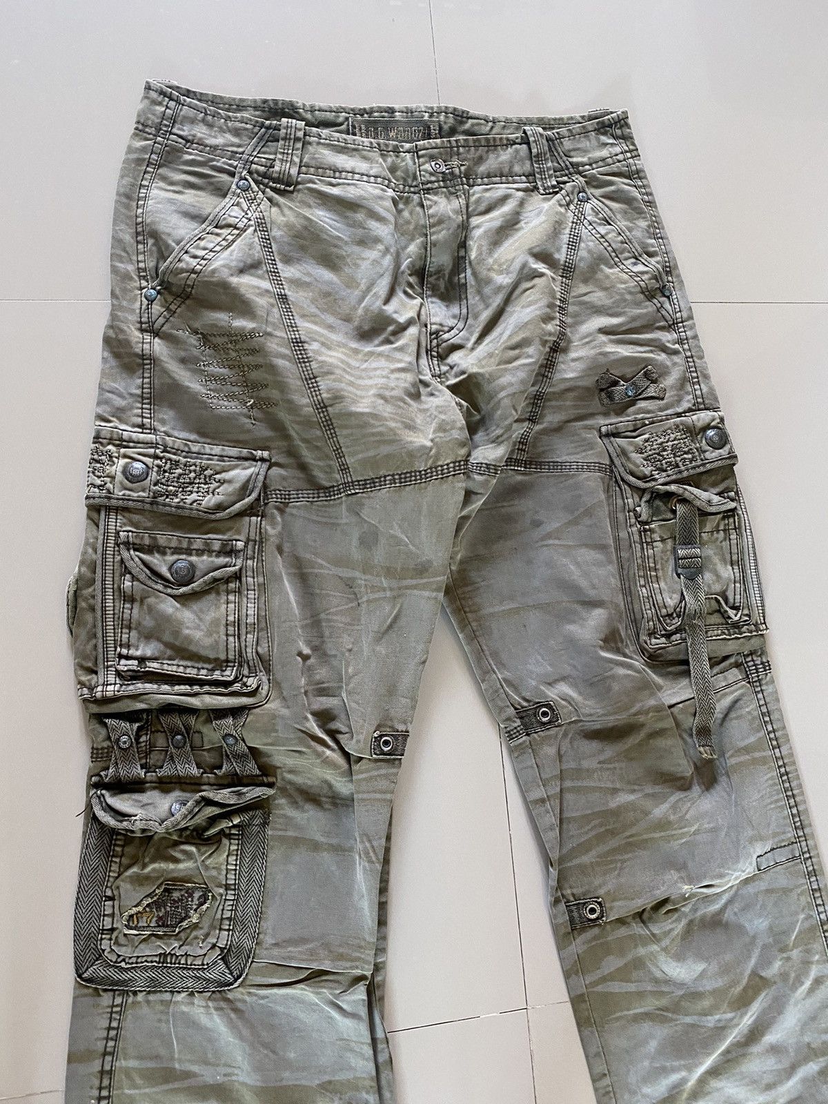 Hysteric Glamour Rare Design Multi Pocket Tactical Denim Pants Size US 36 / EU 52 - 3 Thumbnail