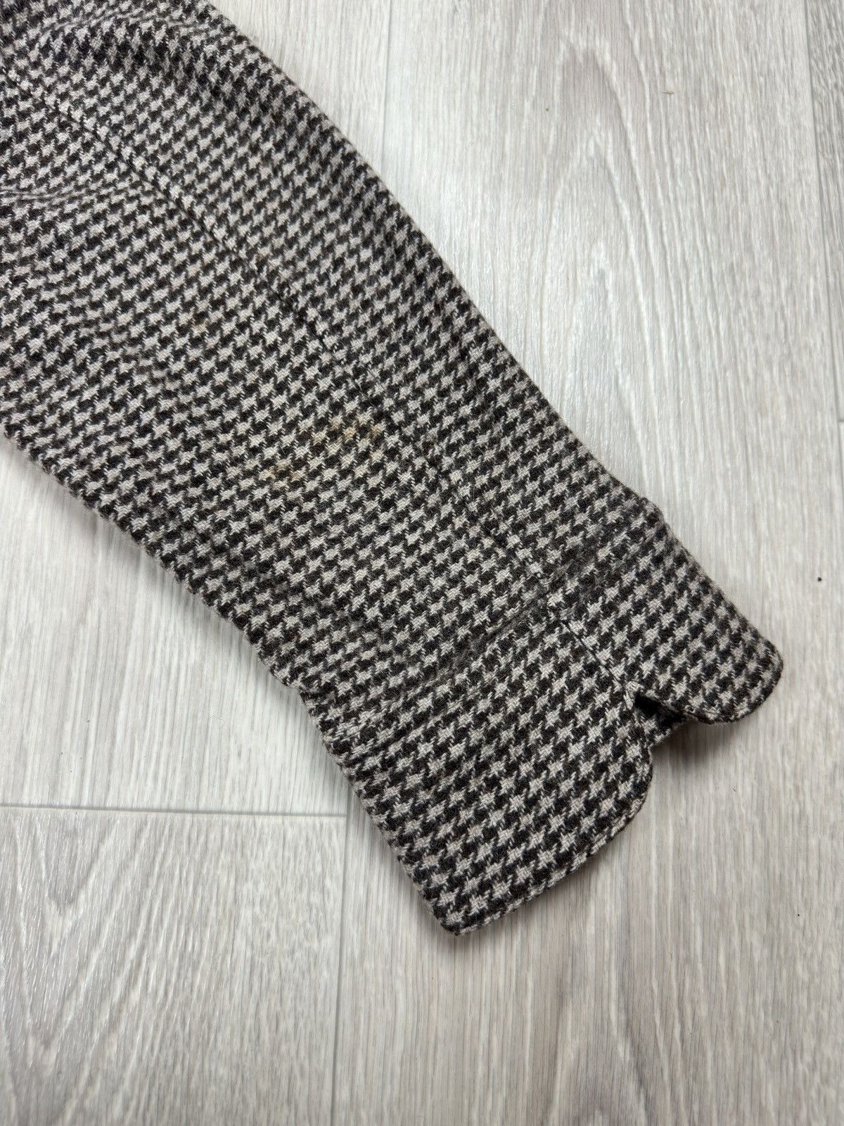 Isabel Marant Etoile Isabel Marant Etoile Beige Brown Houndstooth Wool Blazer Size XS / US 0-2 / IT 36-38 - 10 Thumbnail