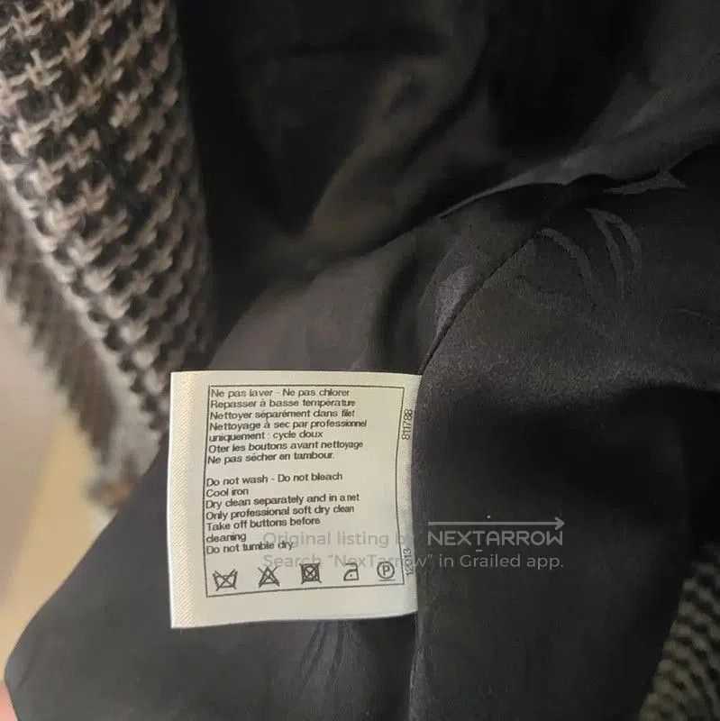 Chanel Chanel Black Wool Logo Plaid Mid-Length Coat . Size M / US 6-8 / IT 42-44 - 6 Thumbnail