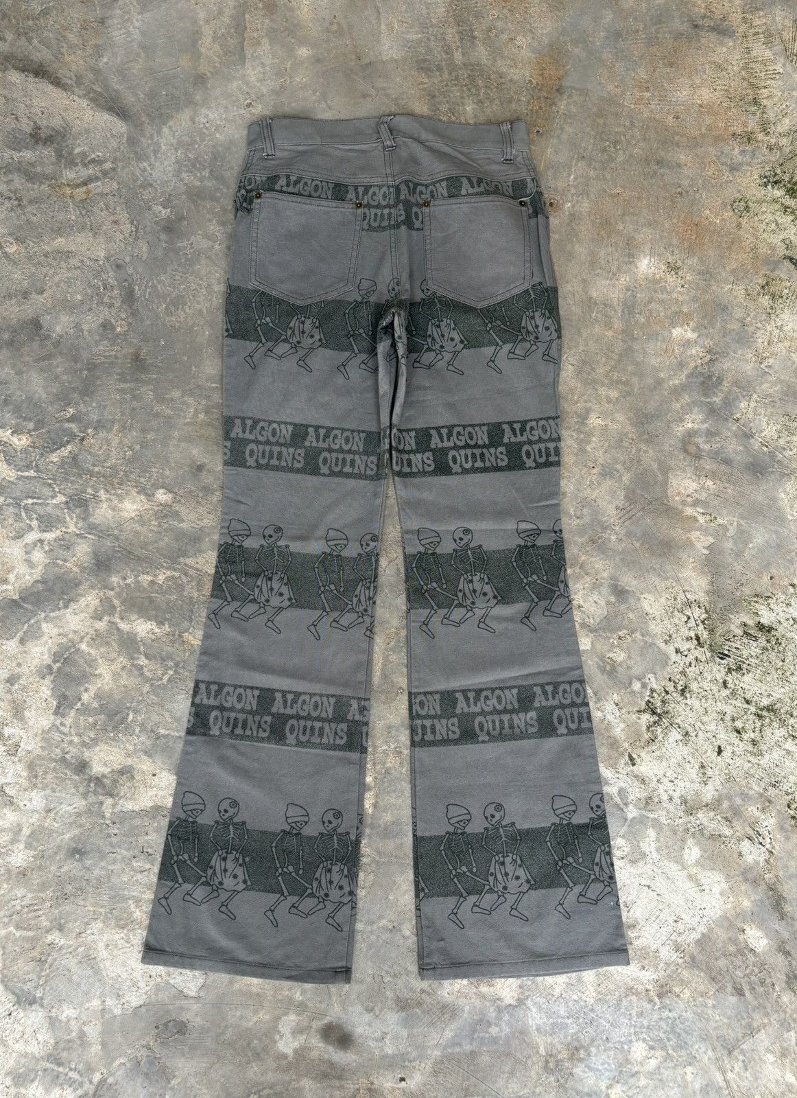Hysteric Glamour Algonquins Skull Stripe Streetwear Style Pants Size US 28 / EU 44 - 3 Thumbnail
