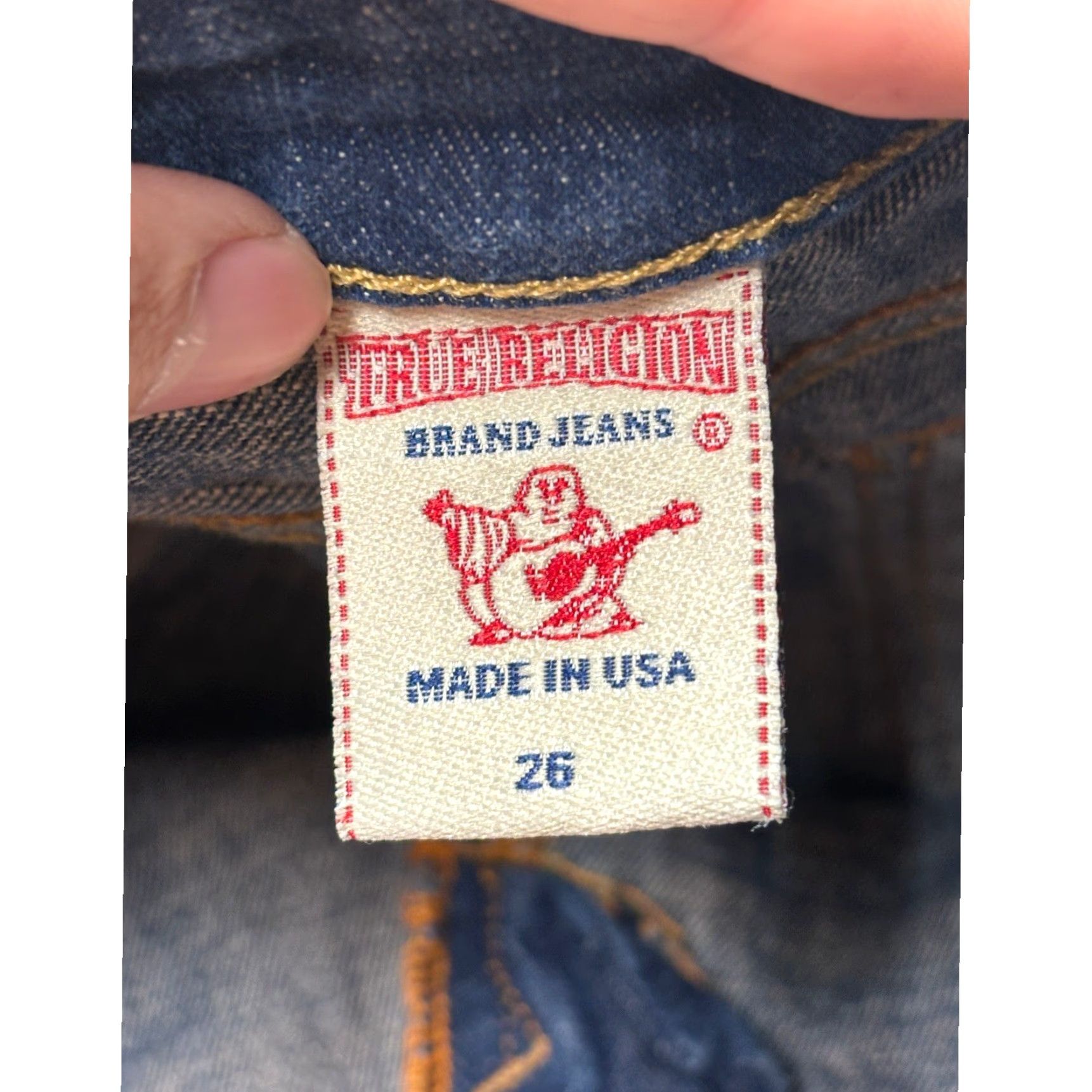 True Religion VINTAGE True Religion Stella Skinny Jeans Womens 26X29 Blue Medium Wash USA Embroidered Pockets Stretch Y2K Women 26 29in Size 26" / US 2 / IT 38 - 5 Thumbnail