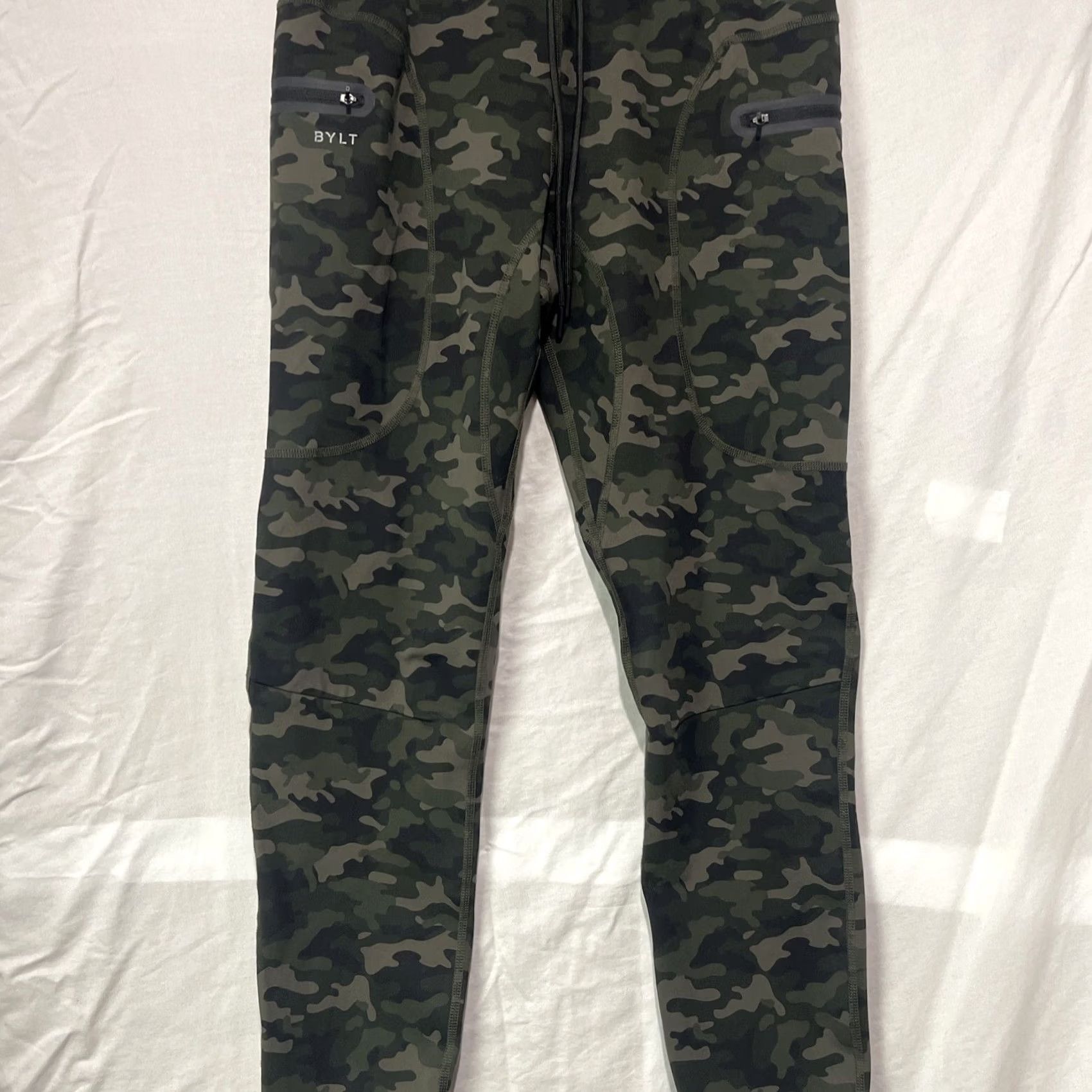 Vintage Bylt Elite Jogger Pants Mens Medium Green Camouflage Pockets Zip Pockets Gym Performance Athletic Trouser Style: Jogger Size US 31 - 2 Thumbnail