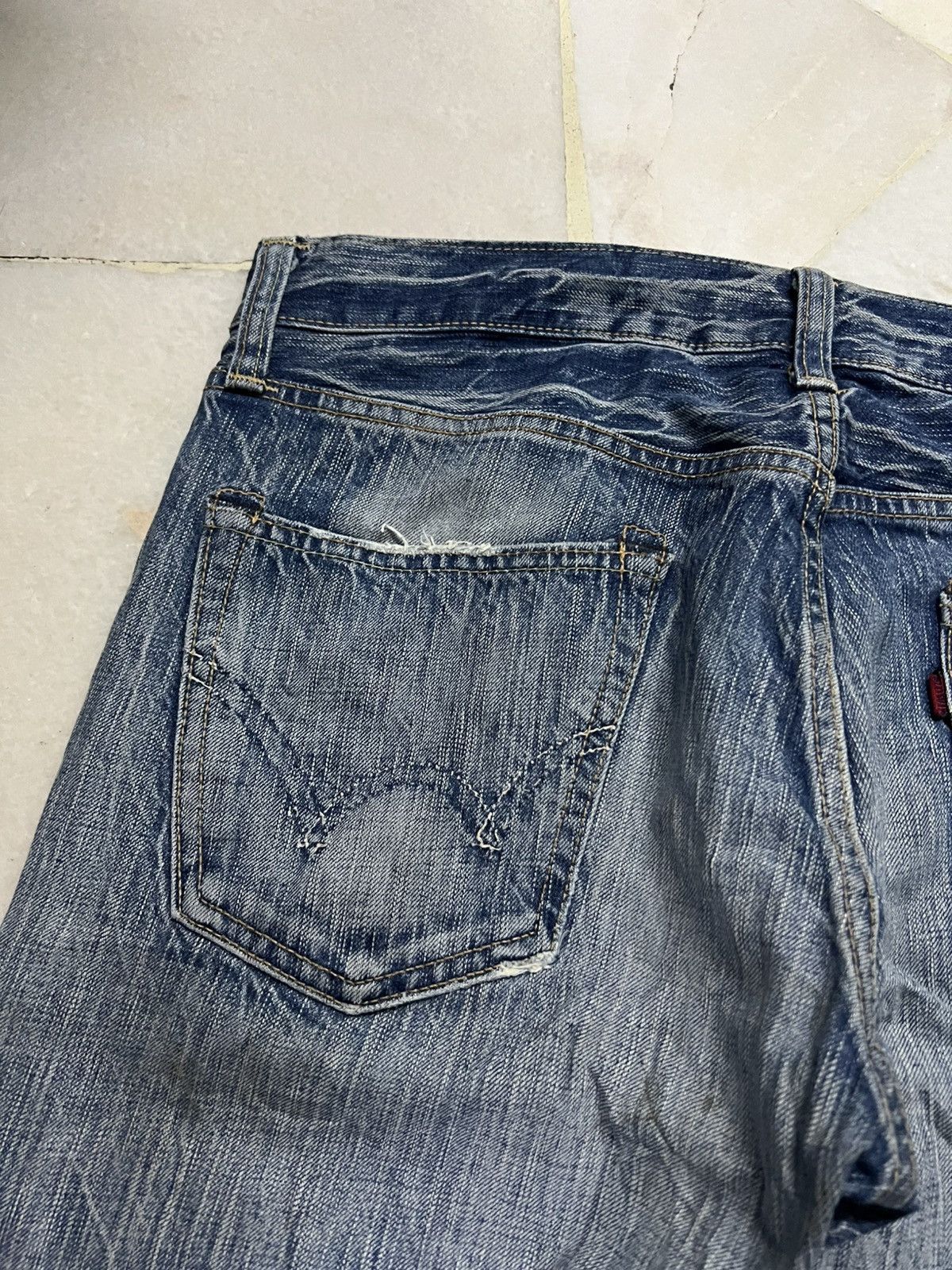 Japanese Brand 💥Rare💥Edwin 503 Honeycomb Faded Jean Very Rare Size US 34 / EU 50 - 16 Thumbnail