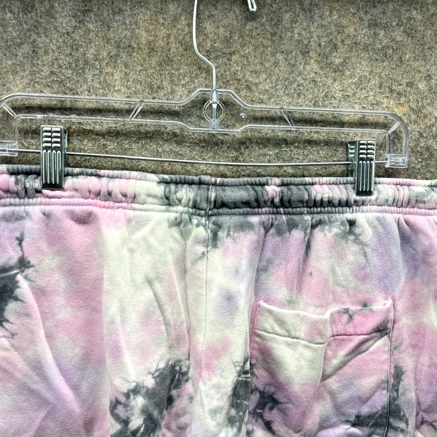 Pacsun Pacsun Shorts Womens Medium Pink Elastic Waist Fleece Drawstring Tie Dye Cotton Size 32" / US 10 / IT 46 - 4 Thumbnail