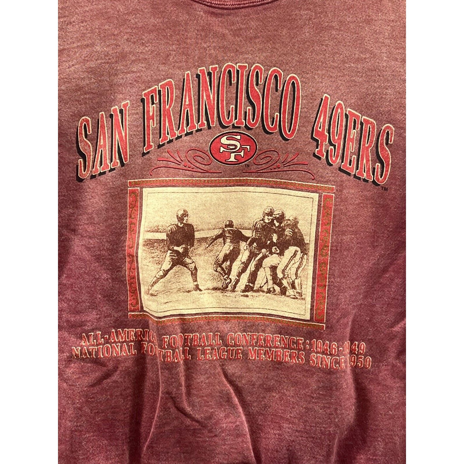 Nutmeg Nutmeg San Francisco 49ers Red Graphic Photo Sweatshirt Size US XL / EU 56 / 4 - 4 Thumbnail