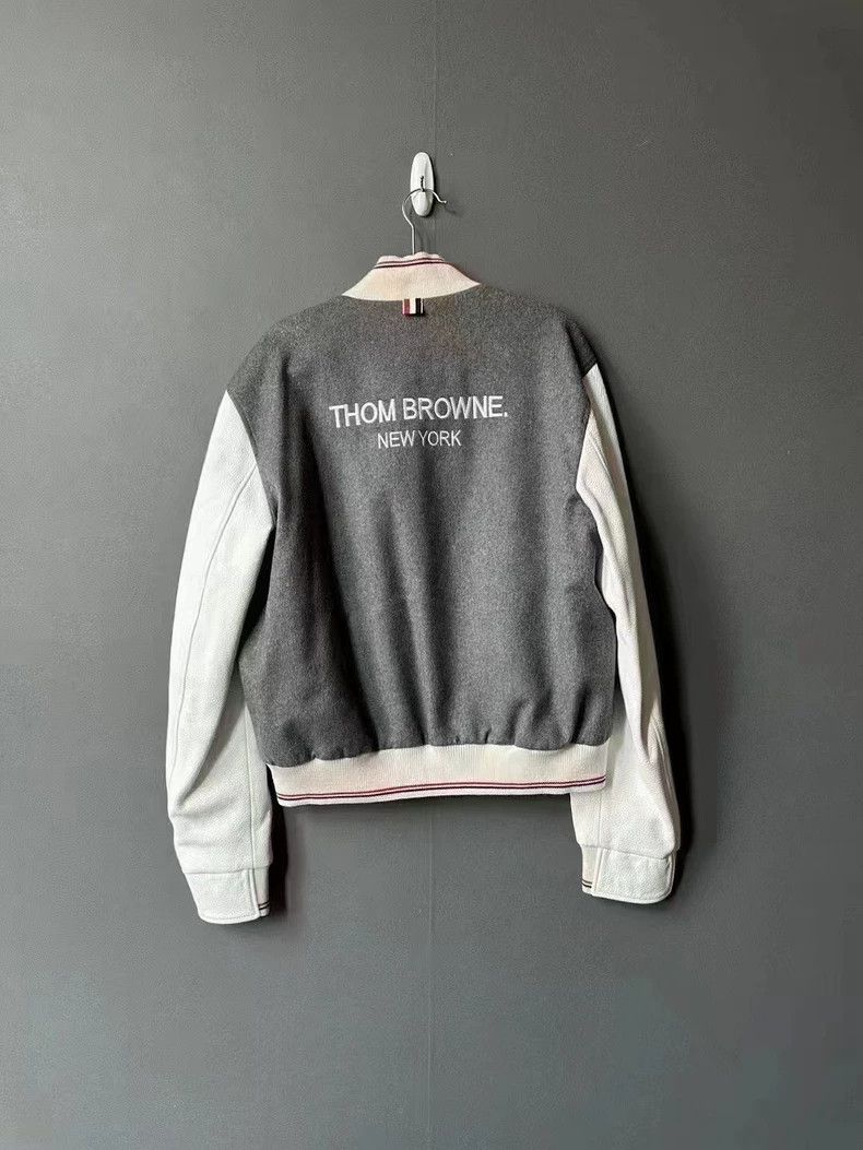 Thom Browne Thom Browne size2 Cashmere patch baseball shirt Size US M / EU 48-50 / 2 - 2 Thumbnail