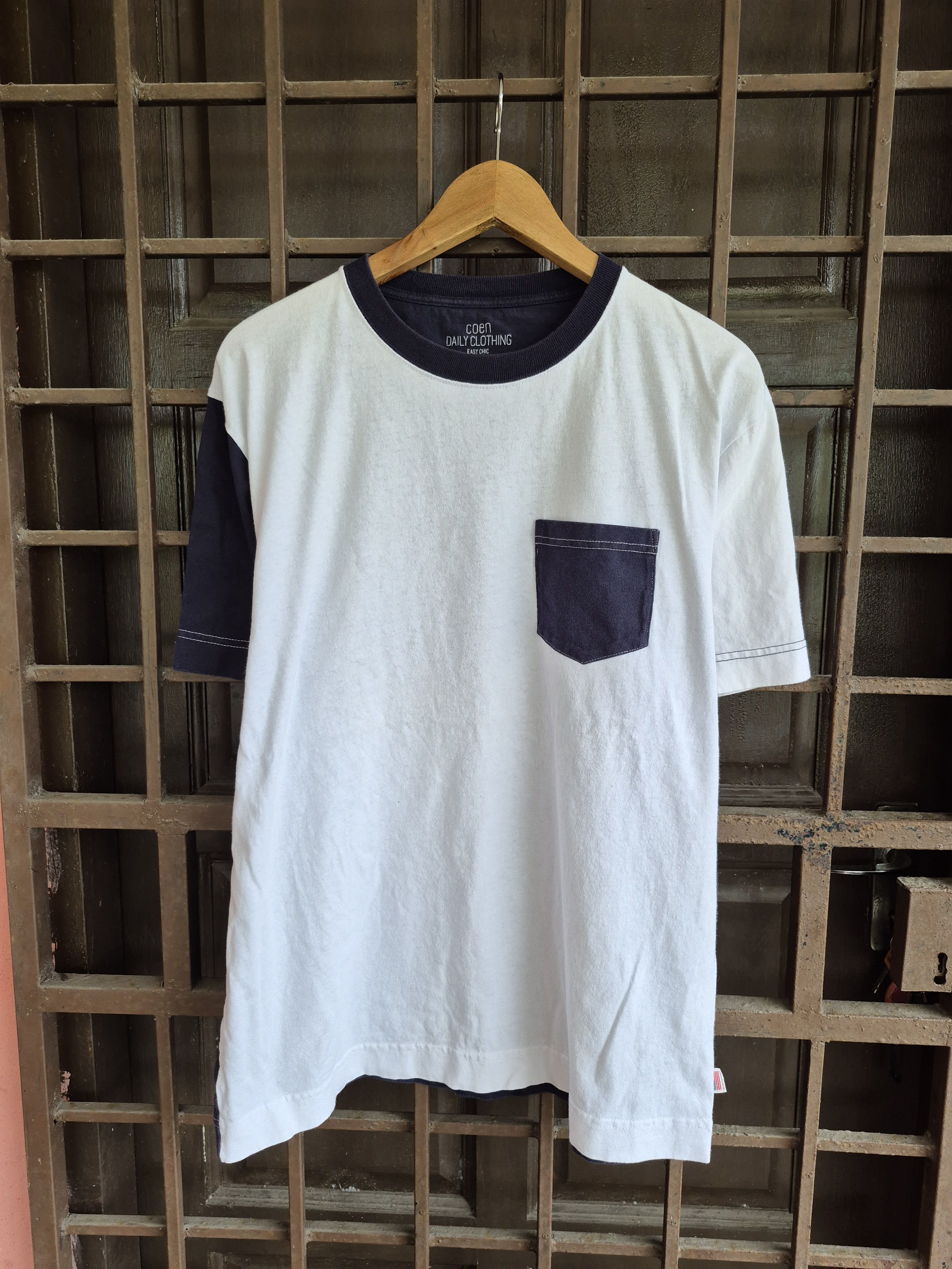 Japanese Brand 🔥Japanese Brand Coen Easy Chic Pocket Tee Size US XL / EU 56 / 4 - 1 Thumbnail