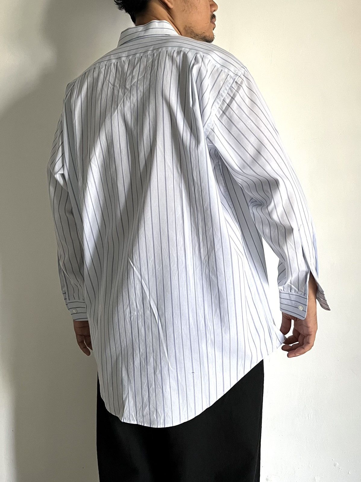 Issey Miyake Vintage Issey Miyake Striped Baggy Shirt Size US L / EU 52-54 / 3 - 4 Thumbnail
