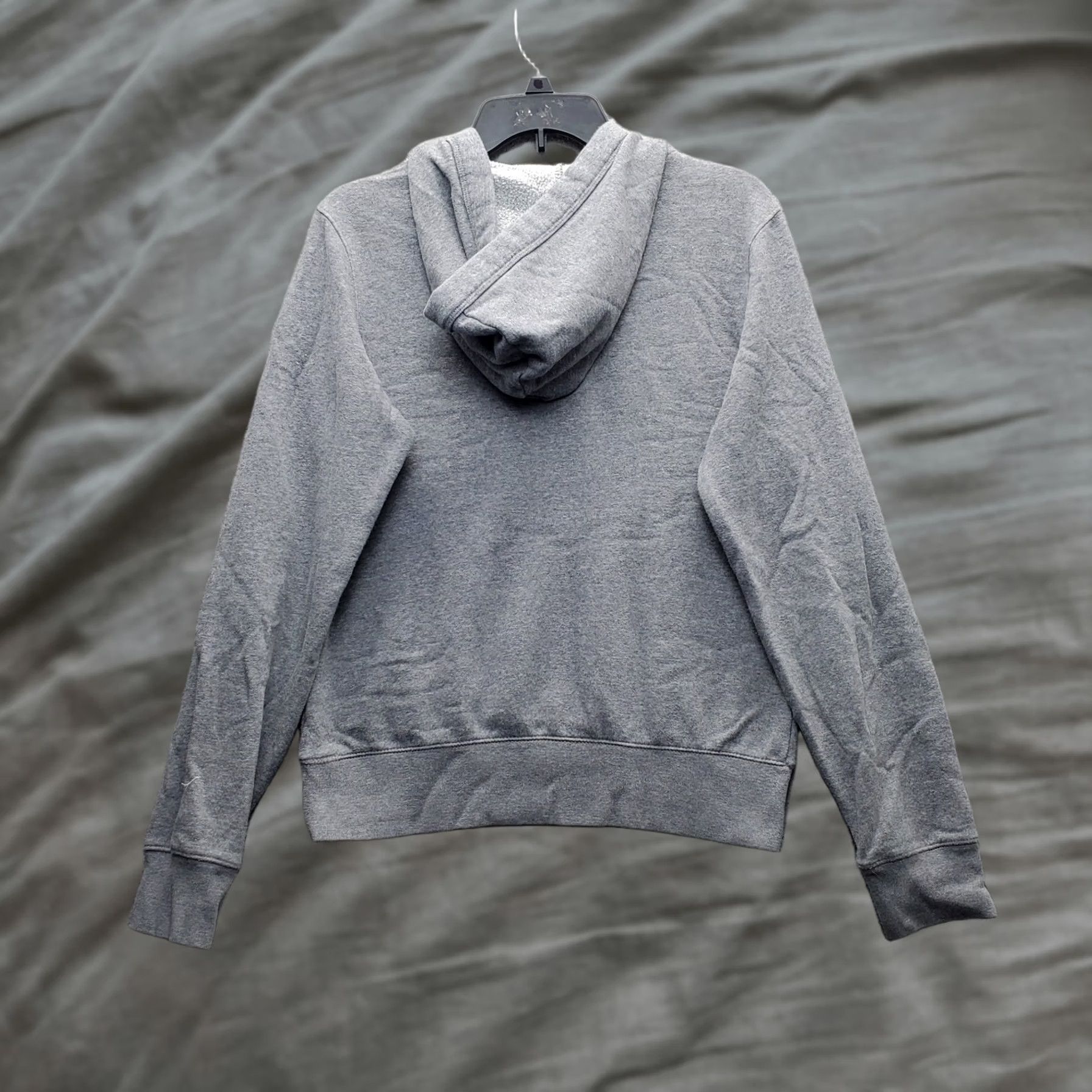 Vintage Aéropostale Hoodie Womens L Gray Fleece Lined Glitter Logo Long Sleeve Pullover Size L / US 10 / IT 46 - 1 Thumbnail