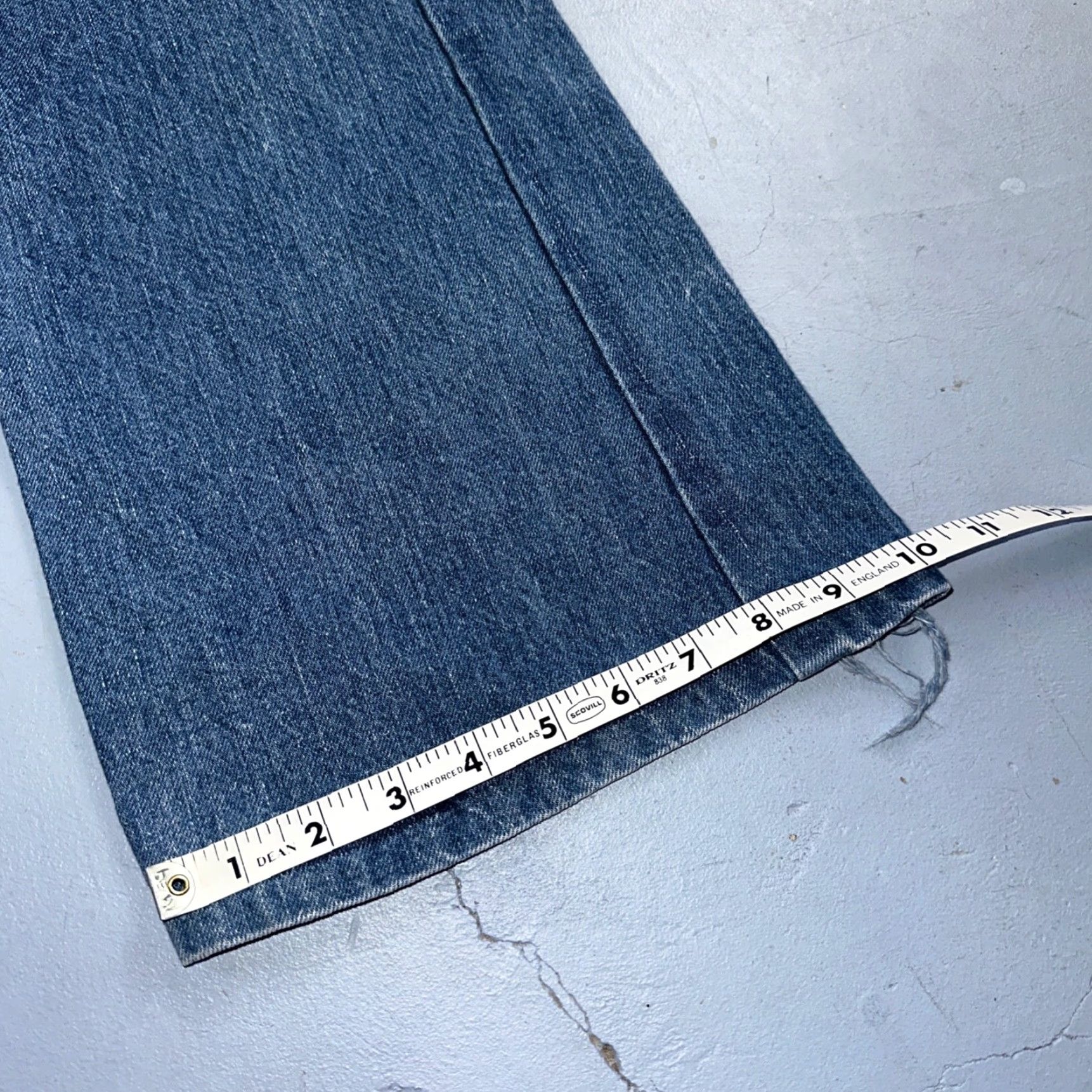 Levi's VINTAGE Levi's 684 USA Orange Tab Bootcut Jeans 34x32 Blue Bell Bottom Denim Cotton Men's Blue 70s Flare N/A Size US 34 / EU 50 - 5 Thumbnail