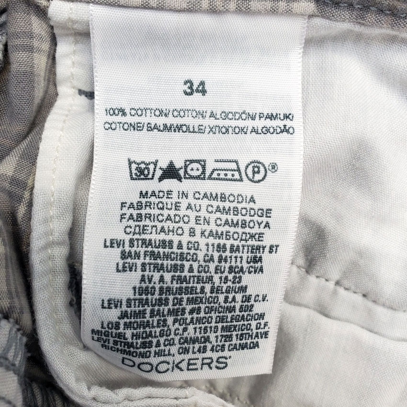 Dockers DOCKERS Cargo Shorts Mens Size 34 Multi Plaid Relaxed Cargo Beach 10" Inseam Size US 34 / EU 50 - 7 Thumbnail