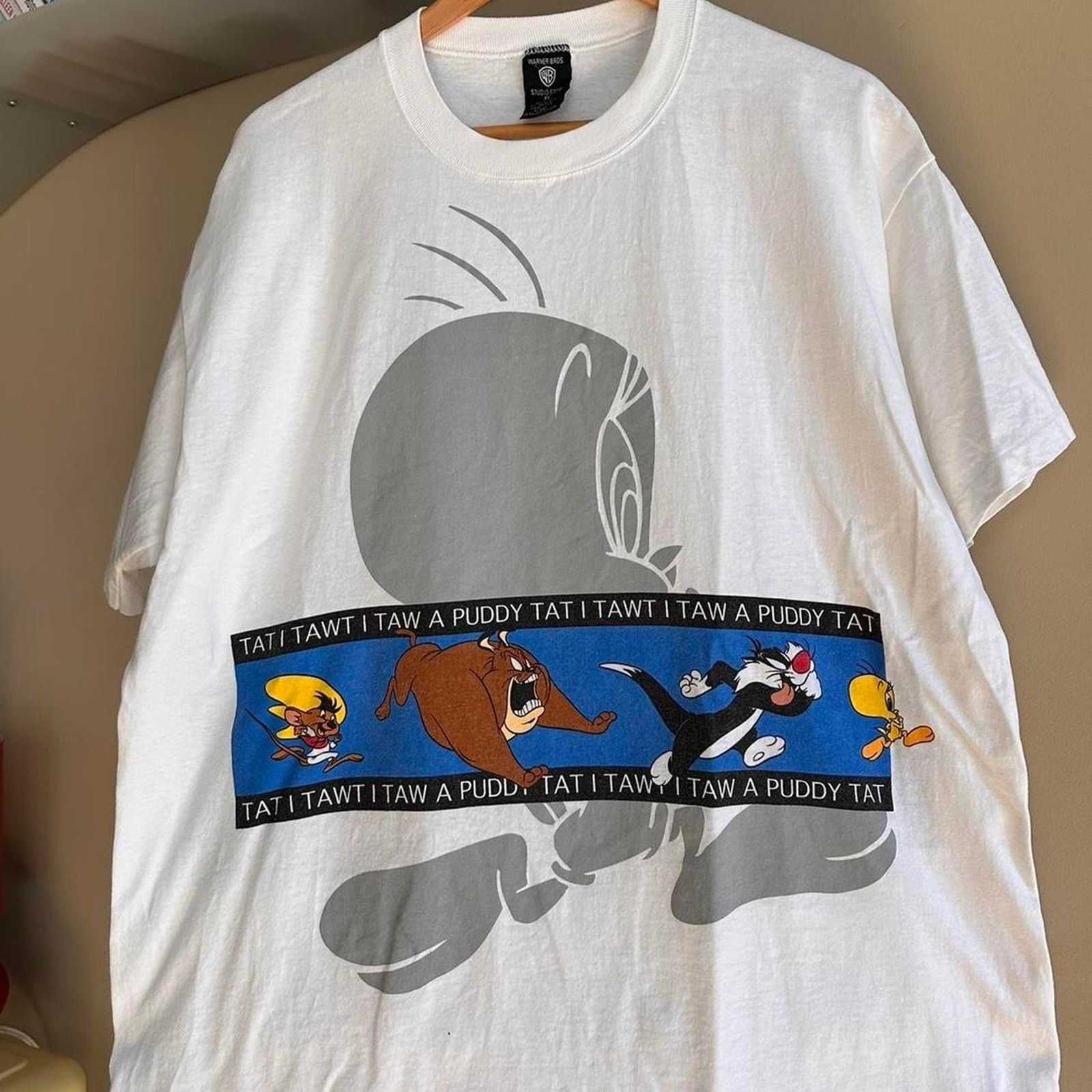 Cartoon Network × Vintage Vintage 1996 Looney Tunes Shirt Size US XL / EU 56 / 4 - 2 Thumbnail