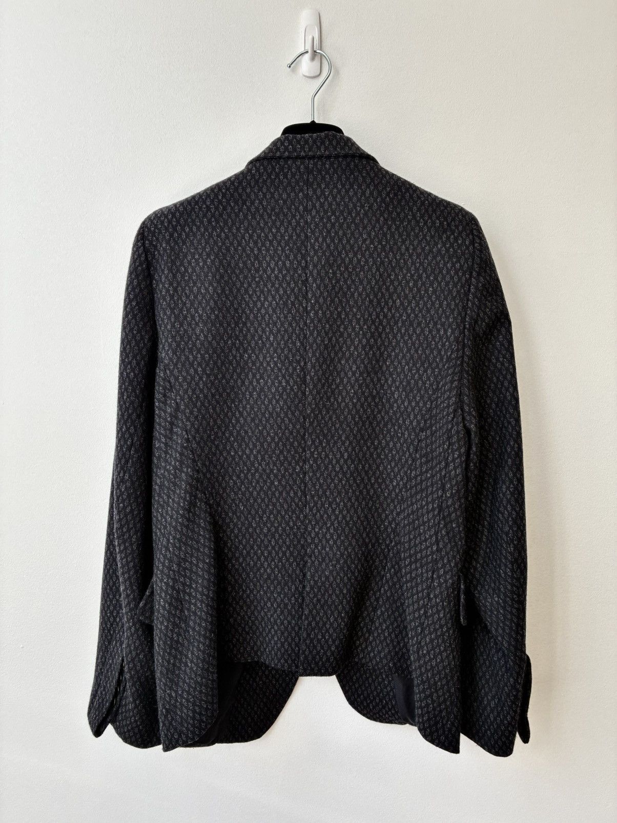 Ann Demeulemeester Ann Demeulemeester Archive Diamond Print One Button Blazer Size US XS / EU 42 / 0 - 8 Thumbnail