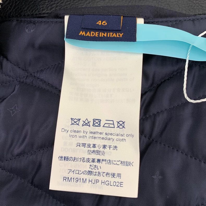 Louis Vuitton Louis Vuitton Dark Blue Cow Leather Patchwork Lapel Zip Le Size US S / EU 44-46 / 1 - 7 Thumbnail