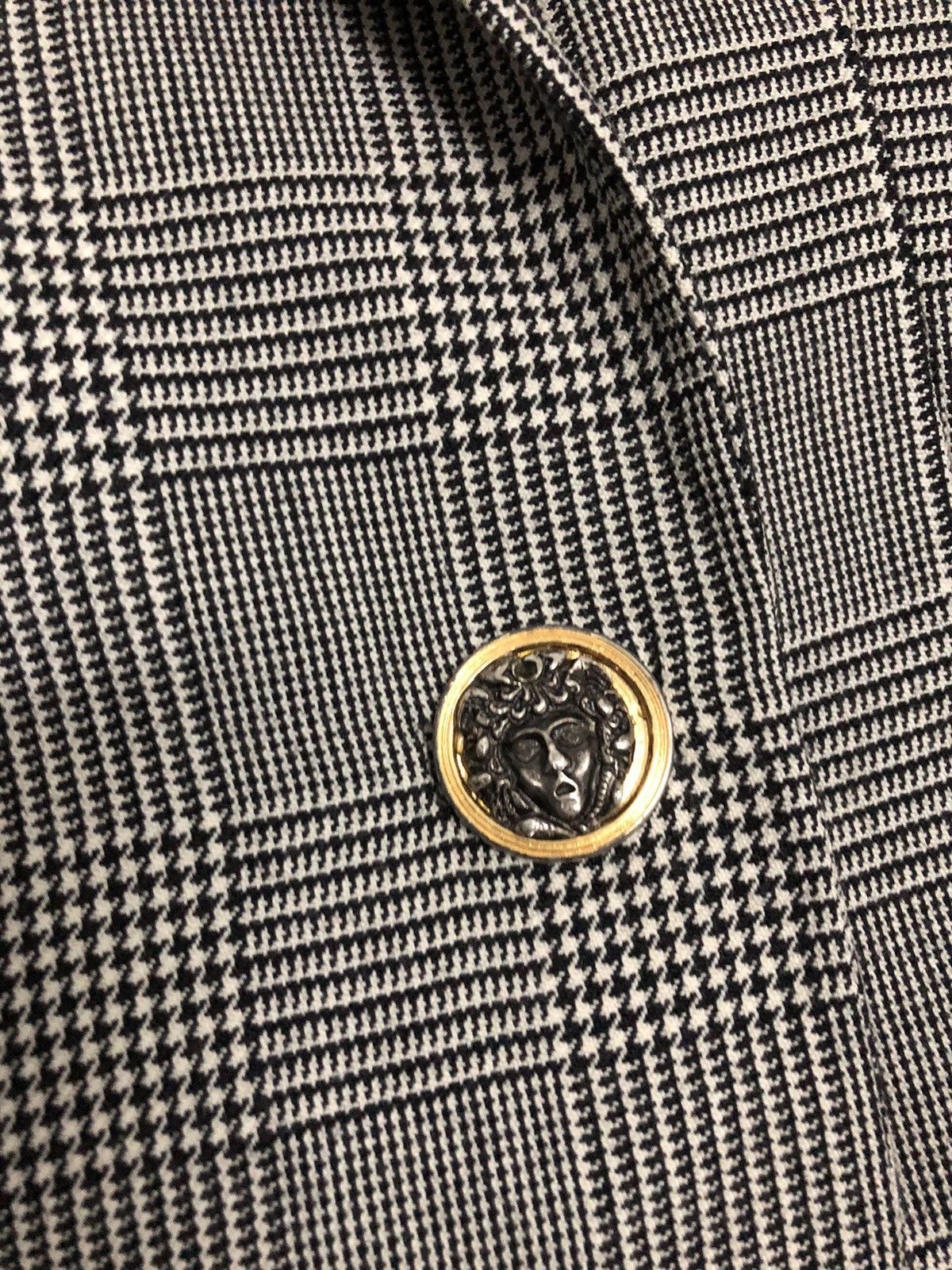 Versace Vintage Gianni Versace Plaid Blazer Coat Size 44R - 4 Thumbnail