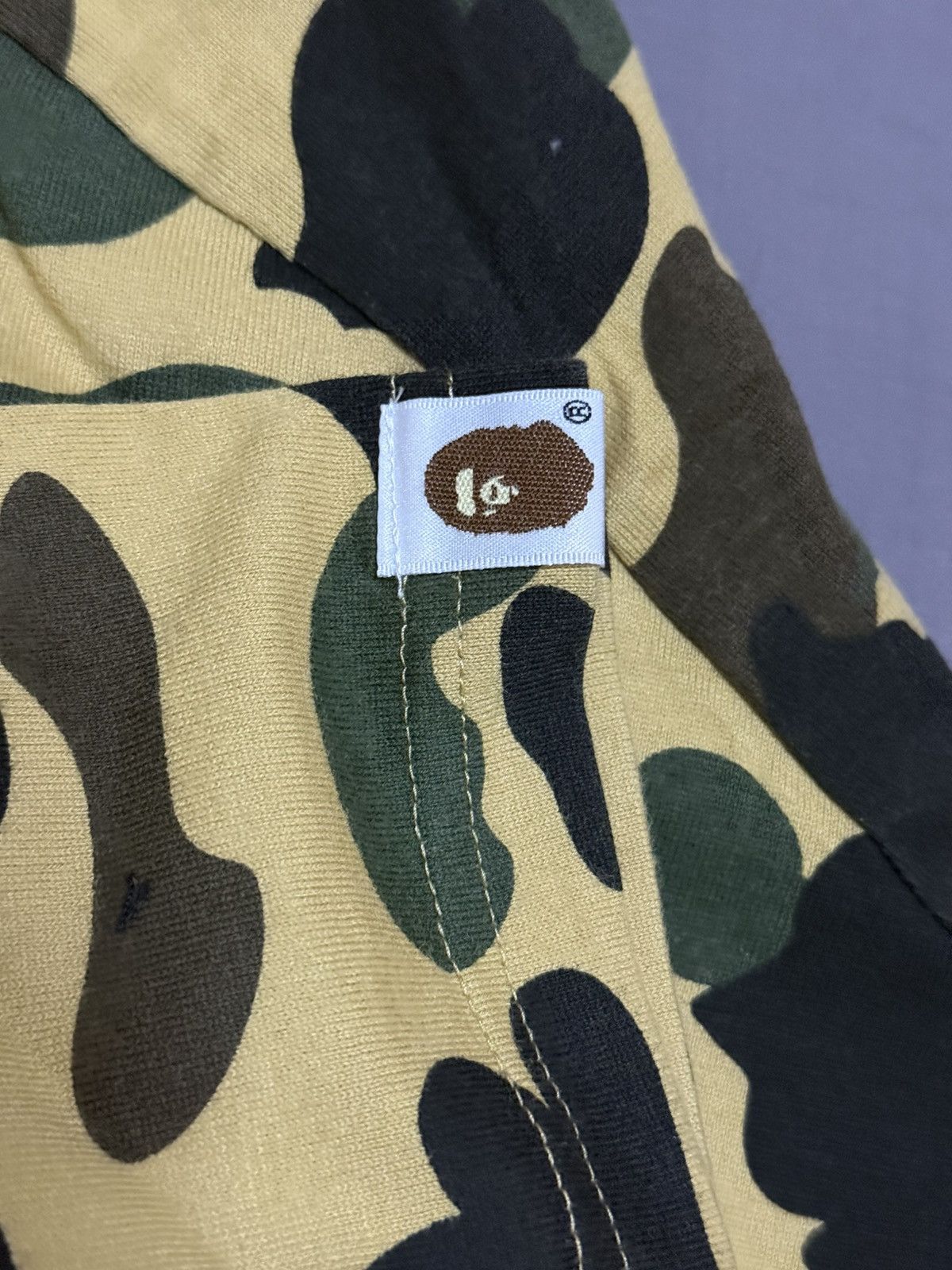 Bape bape yellow camo shark tee T-shirt Size US XL / EU 56 / 4 - 4 Thumbnail